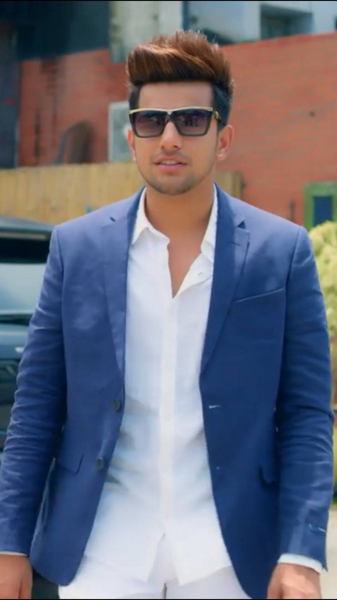 Jass Manak, blue blazer, white shirt, Full HD Phone Wallpaper