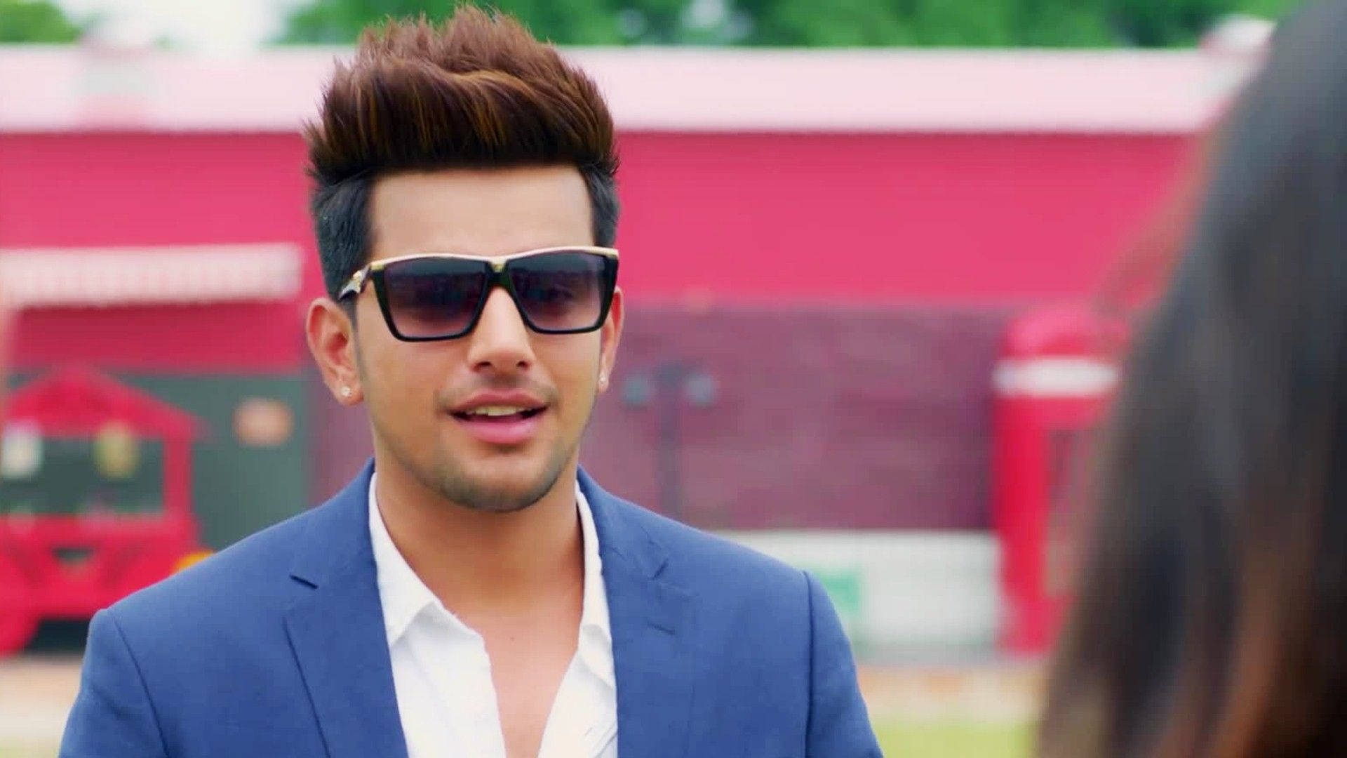 Jass Manak, blue suit, sunglasses, Full HD Desktop Wallpaper