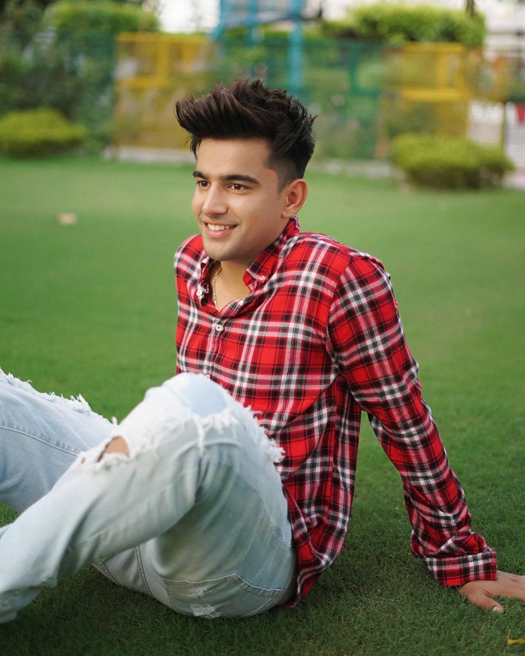 Jass Manak, checkered polo, red plaid shirt, HD Phone Wallpaper