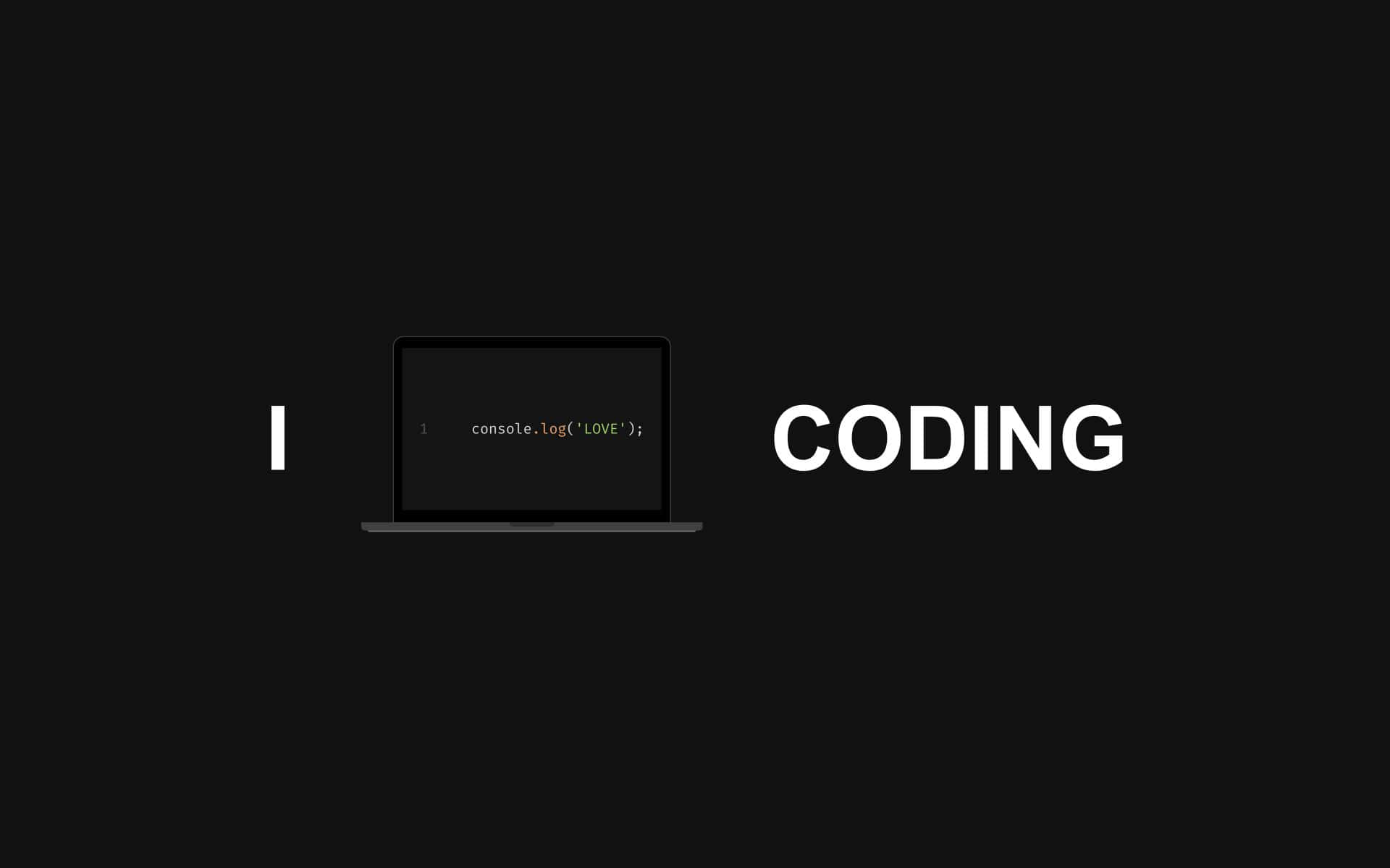 console log, laptop, black background, Full HD Desktop Wallpaper