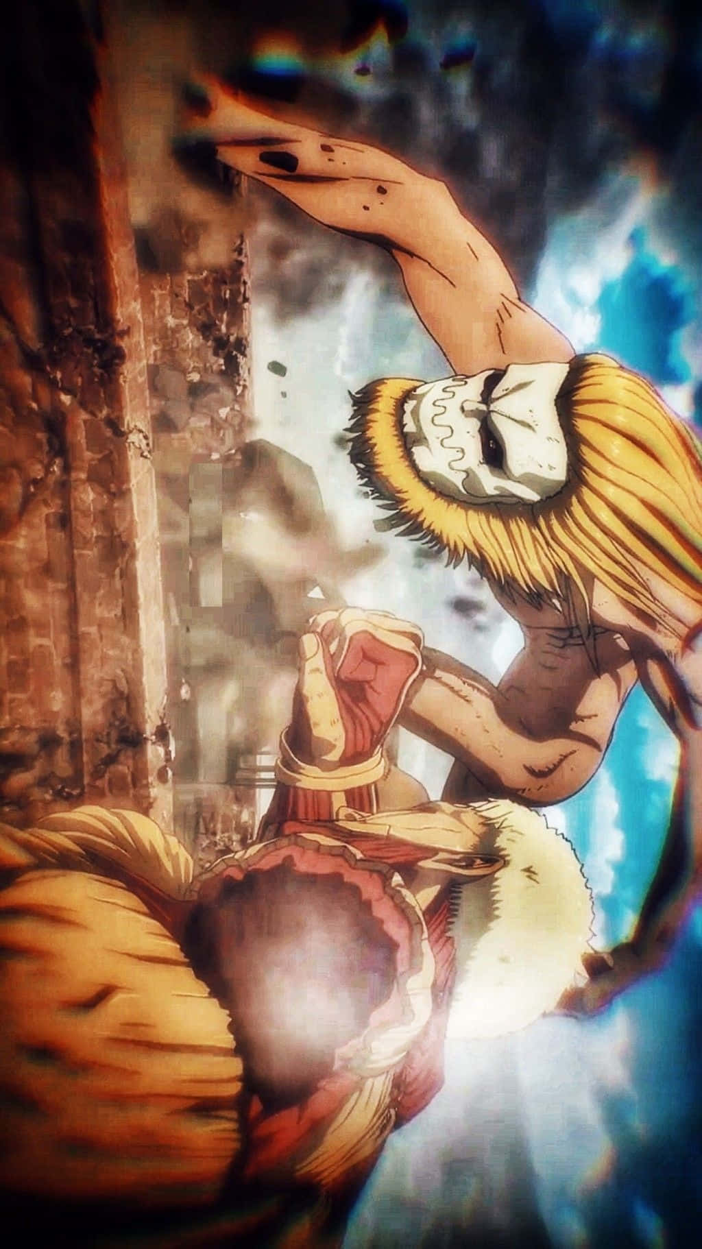 Jaw Titan, 600ft Rifle-Wielding Giant, golden hair, HD Phone Wallpaper