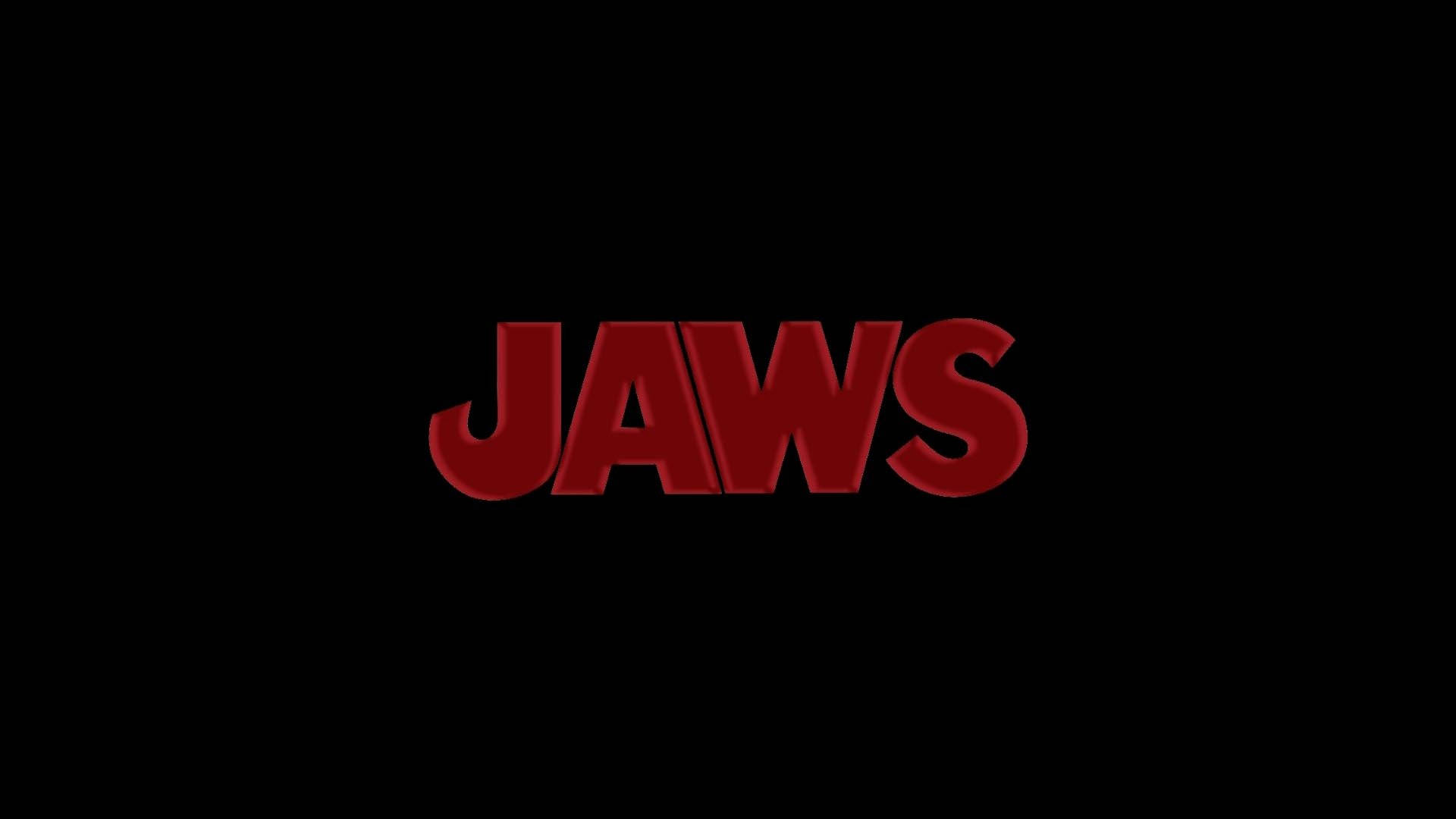 JAWS, black, red, Full HD Desktop Wallpaper