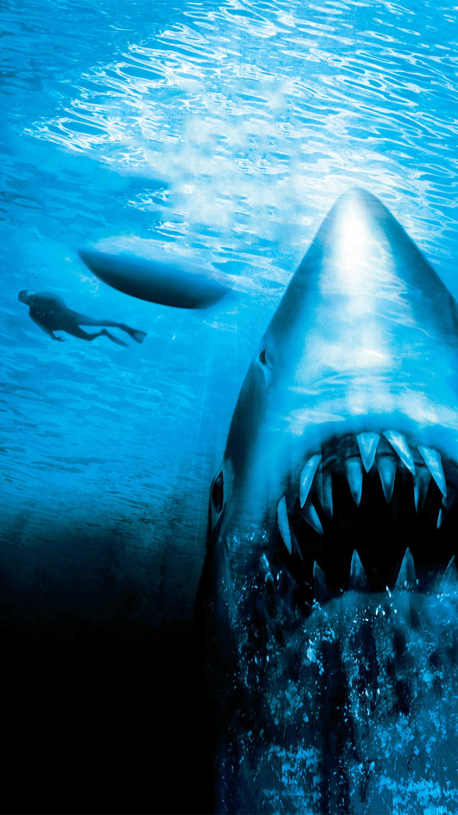 Jaws, massive shark, gaping jaws, 2K Phone Wallpaper
