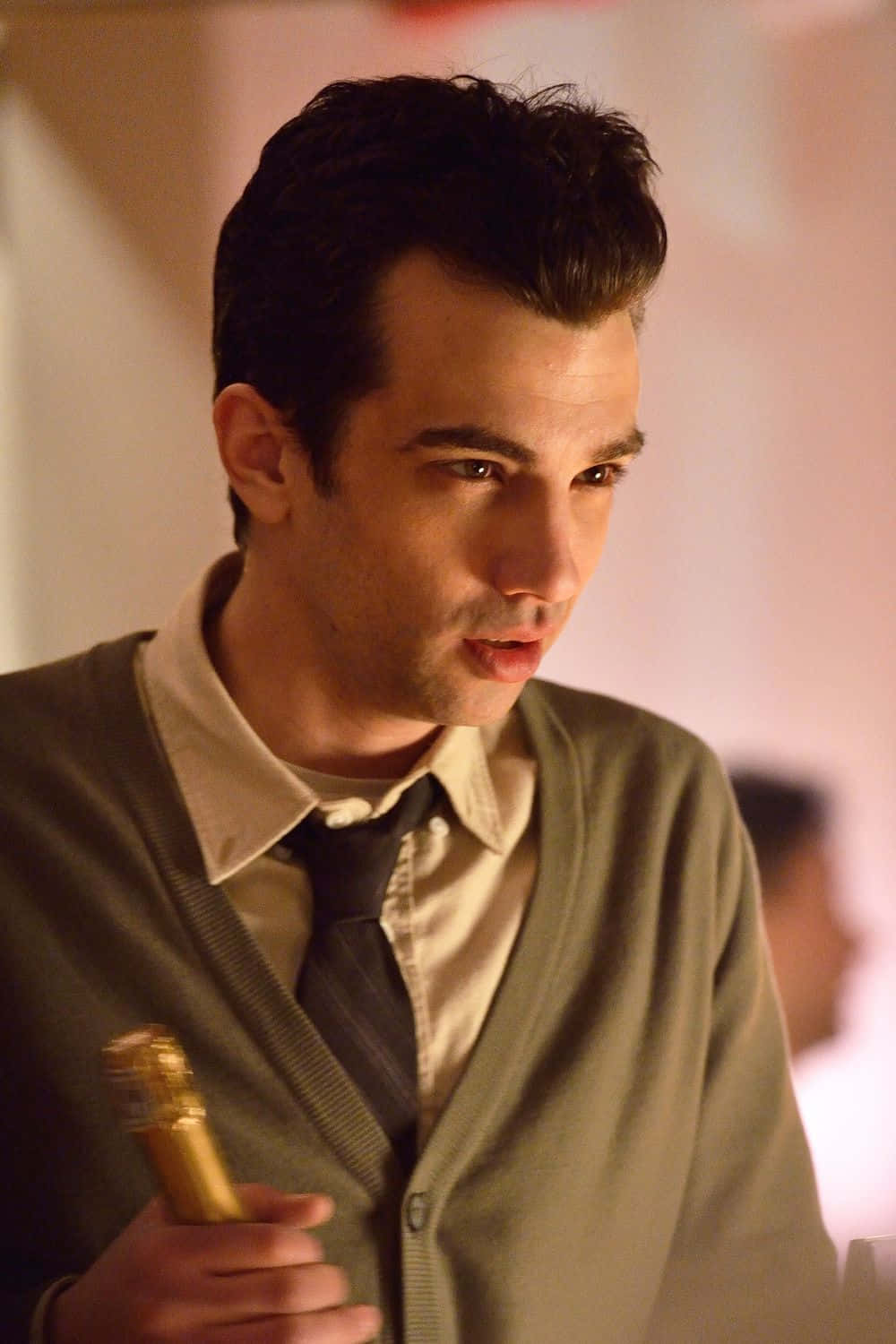 Jay Baruchel, cardigan, tie, HD Phone Wallpaper