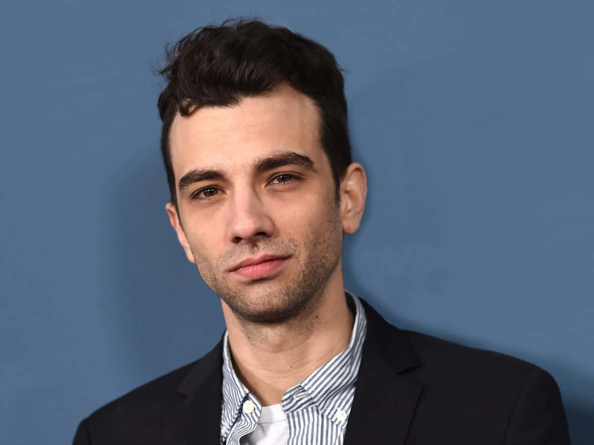 Jay Baruchel, dark blazer, striped shirt, SD Desktop Wallpaper