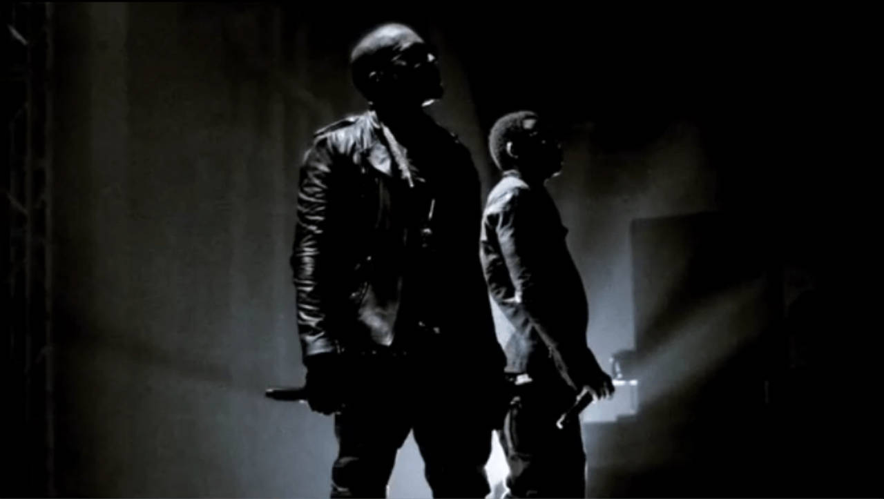 Jay-Z, silhouette, dark jackets, HD Desktop Wallpaper