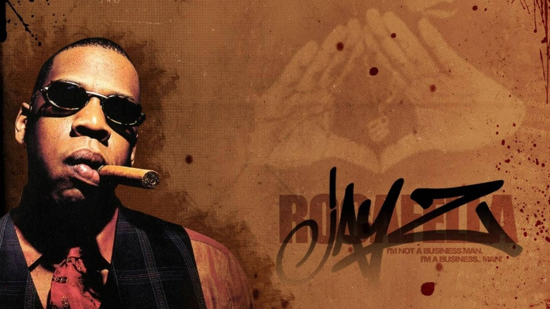 Jay-Z, cigar, sunglasses, Full HD Desktop Wallpaper