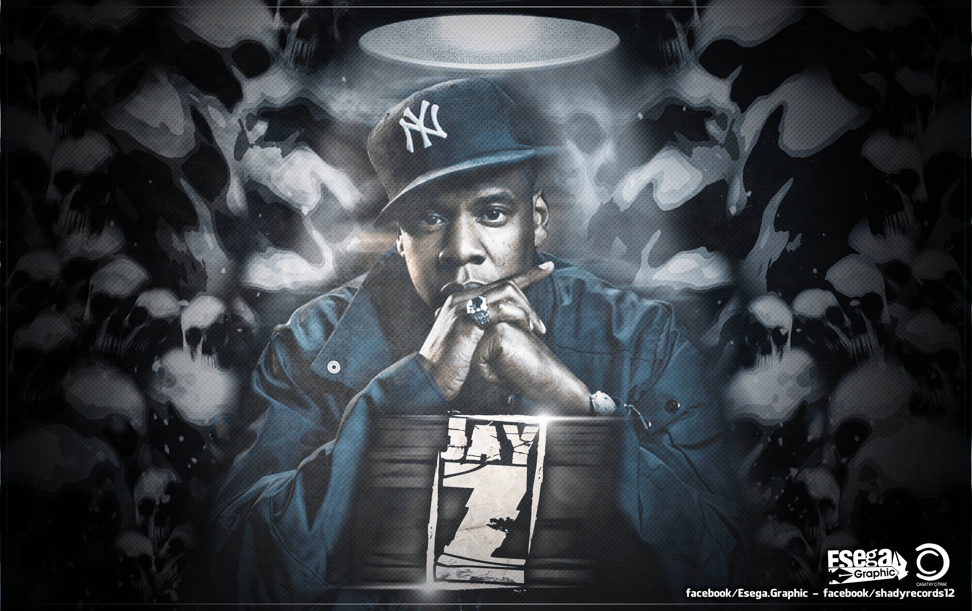 Jay-Z, cap, cigarette, 2K Desktop Wallpaper