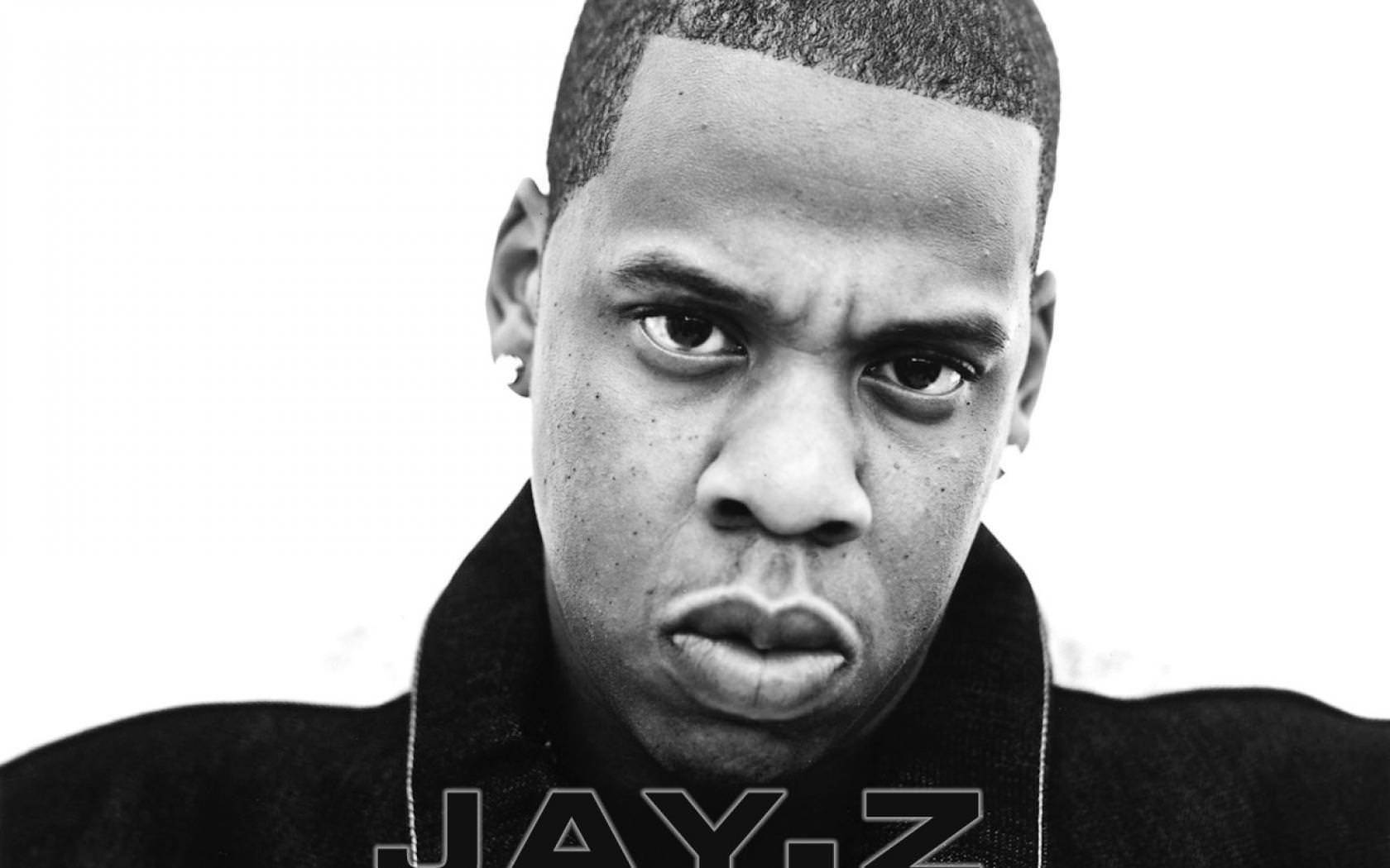 Jay-Z, black and white, close-up portrait, HD Desktop Wallpaper