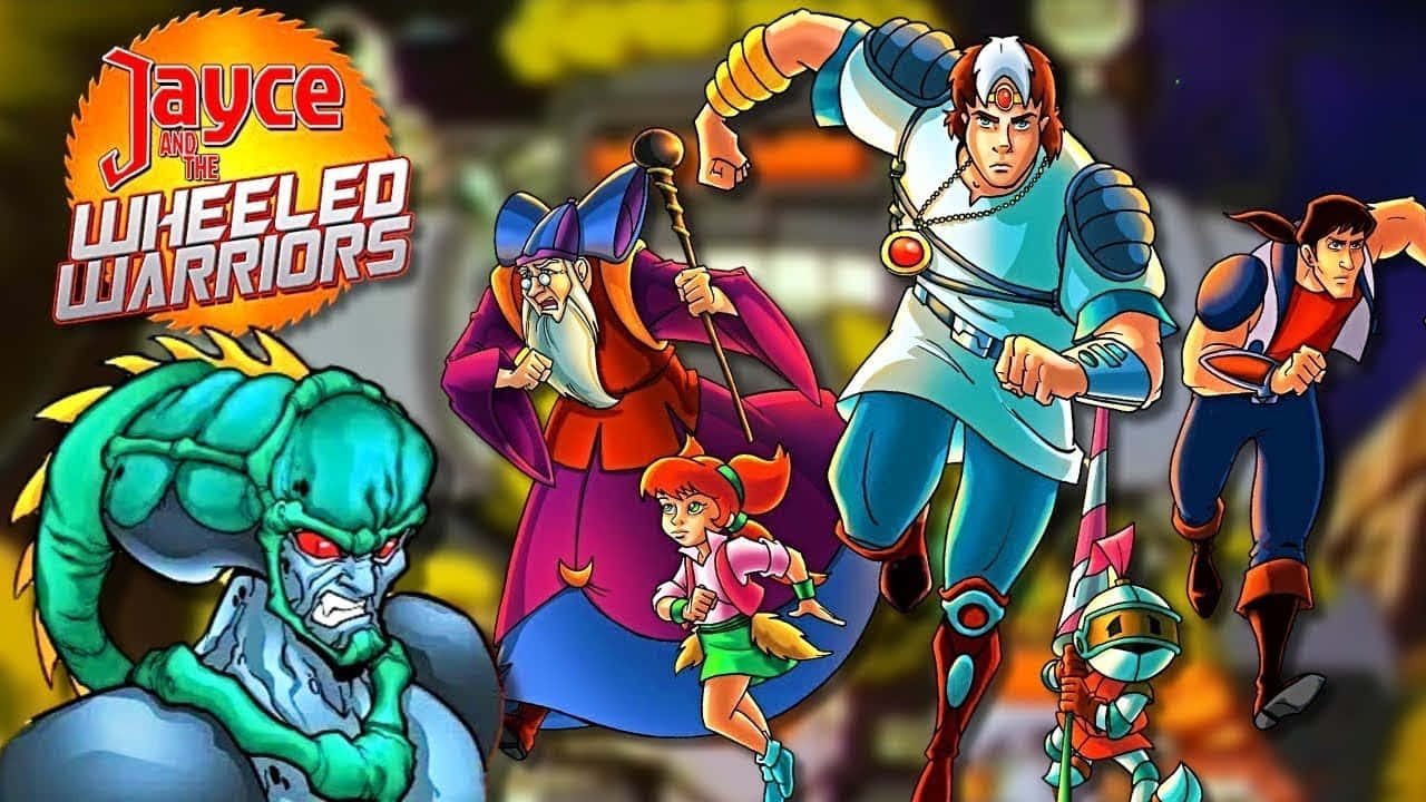 Jayce and the Wheeled Warriors, cartoon characters, fiery background, HD Desktop Wallpaper