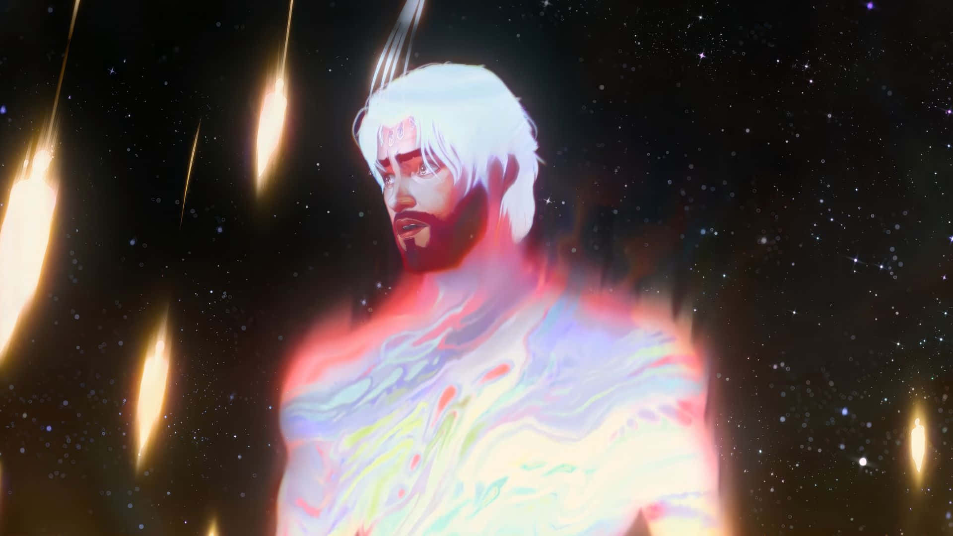 Jayce Arcane, cosmic power, white hair, Full HD Desktop Wallpaper
