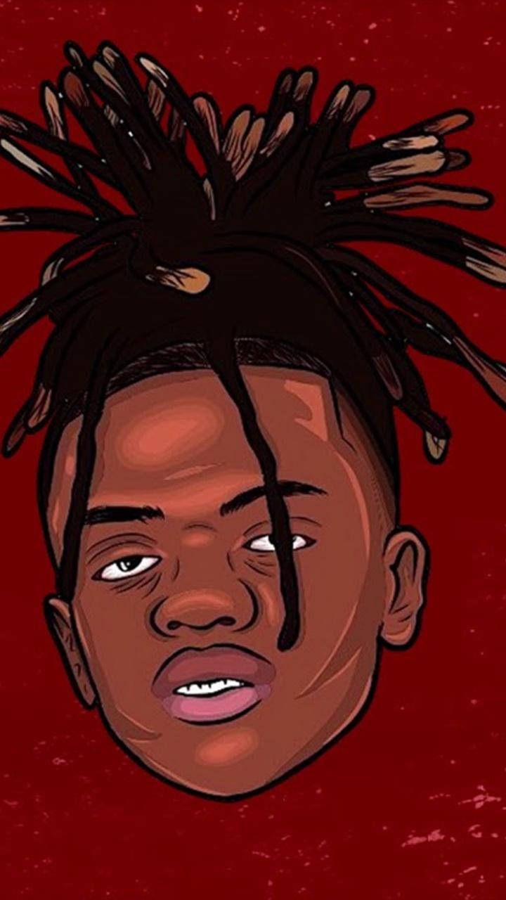 JayDaYoungan, red, dreadlocks, HD Phone Wallpaper
