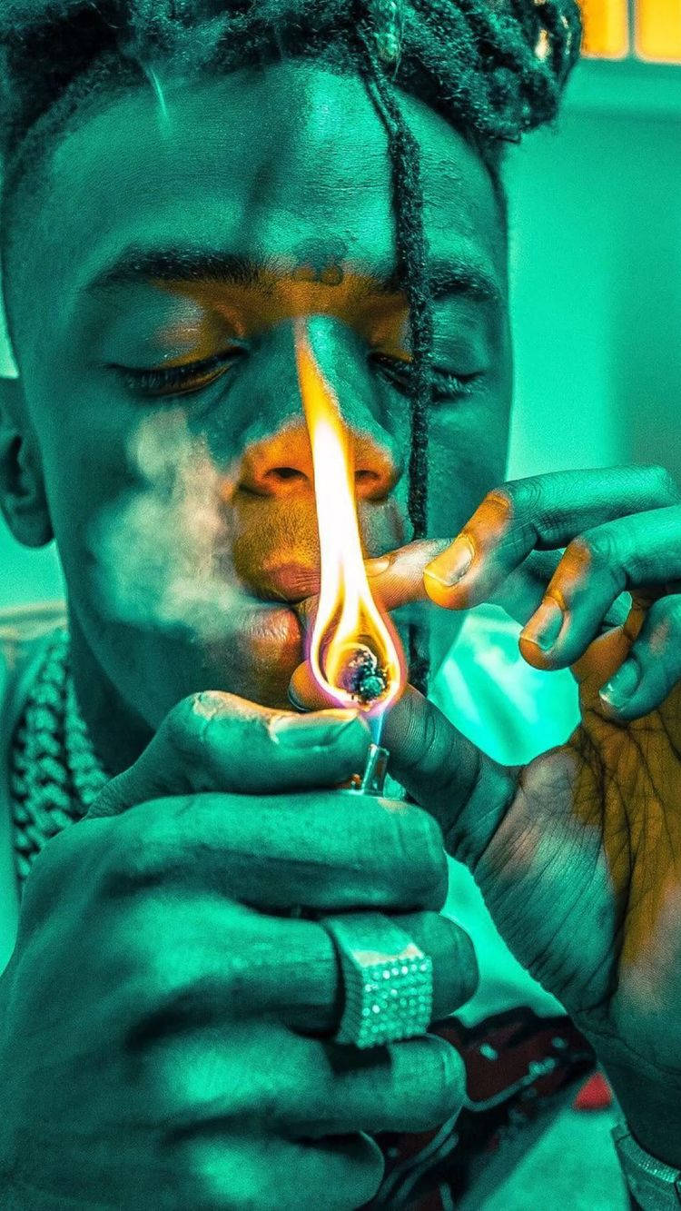 JayDaYoungan, green lights, teal lighting, HD Phone Wallpaper