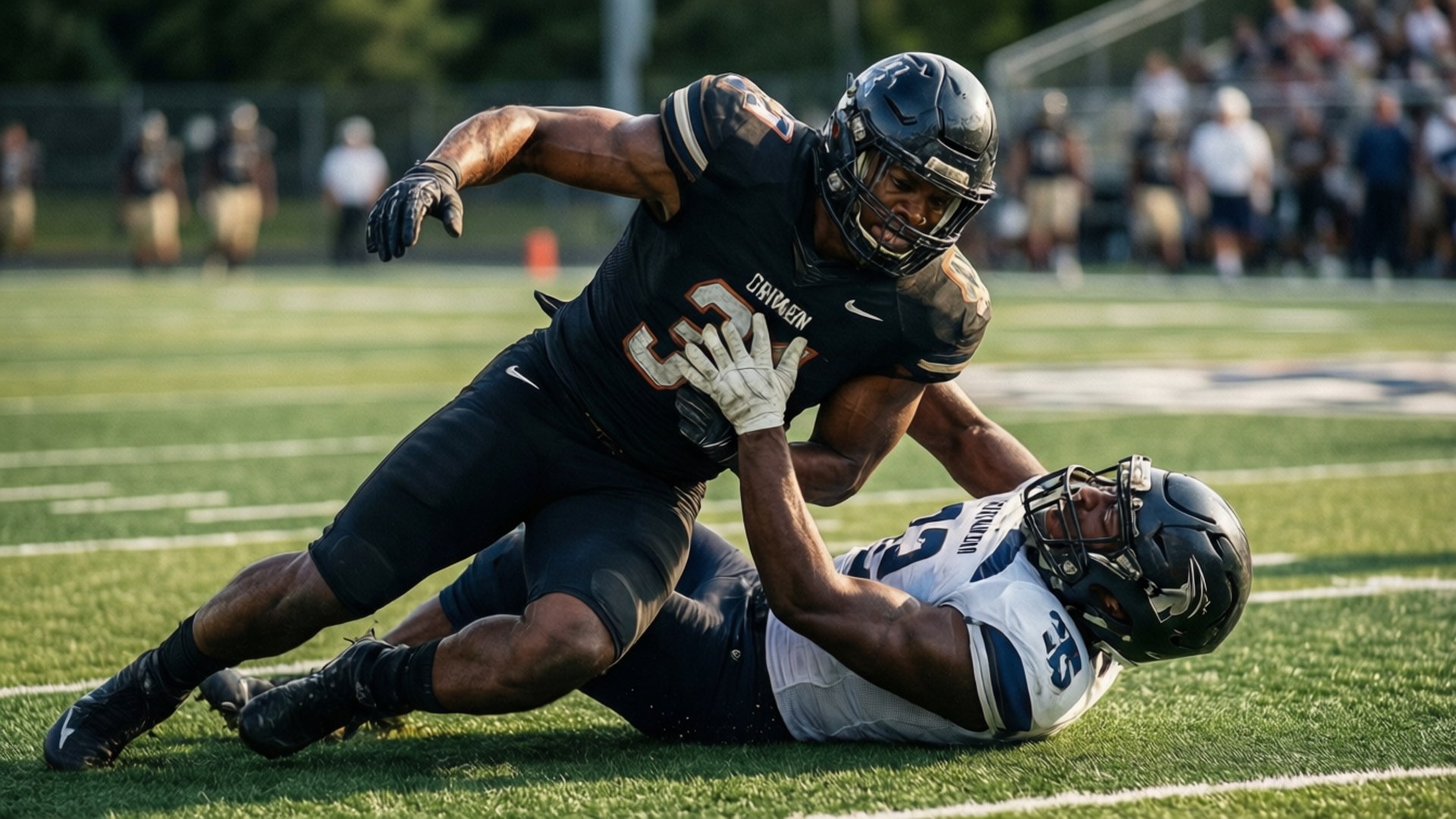 Jaylen Warren, tackle, defender, Full HD Desktop Wallpaper
