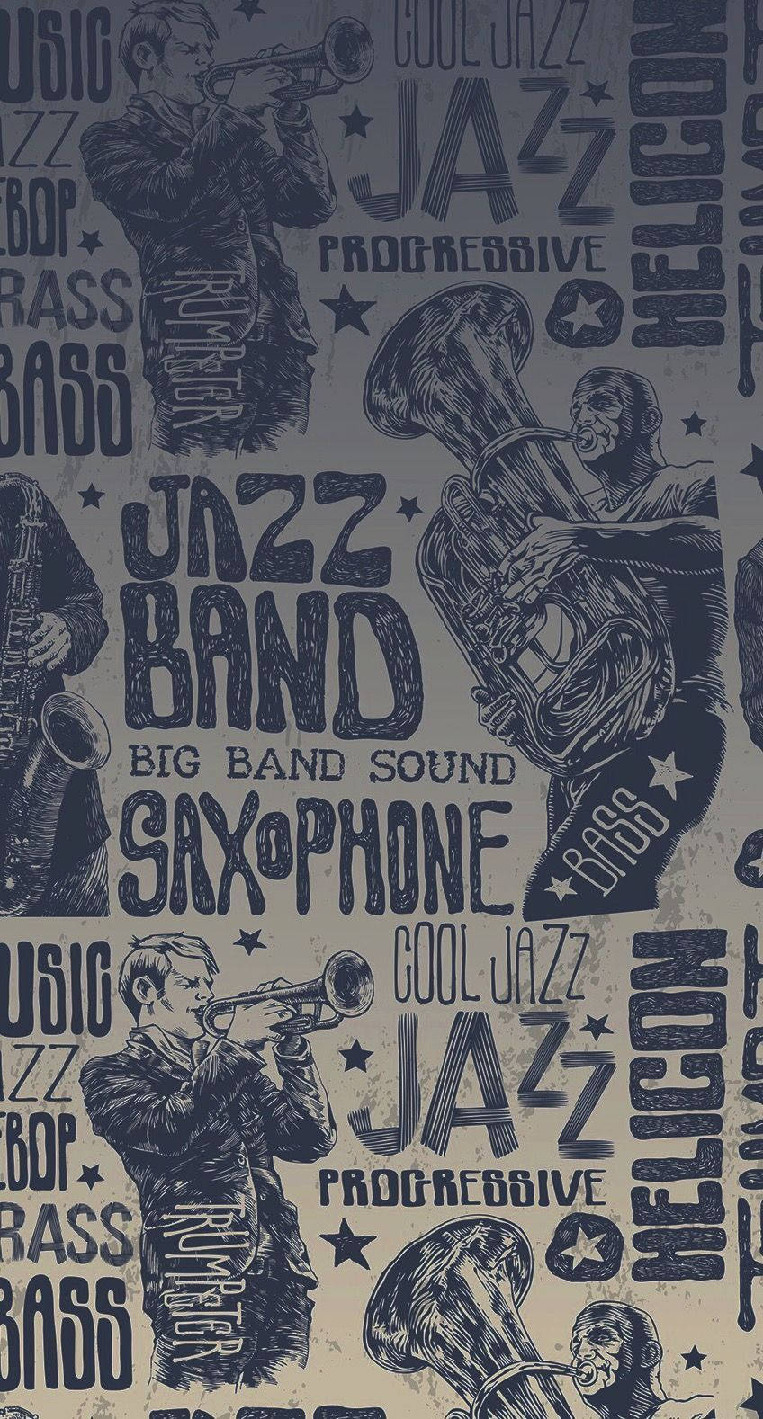 Classic Jazz Poster, vintage jazz poster, musicians, HD Phone Wallpaper