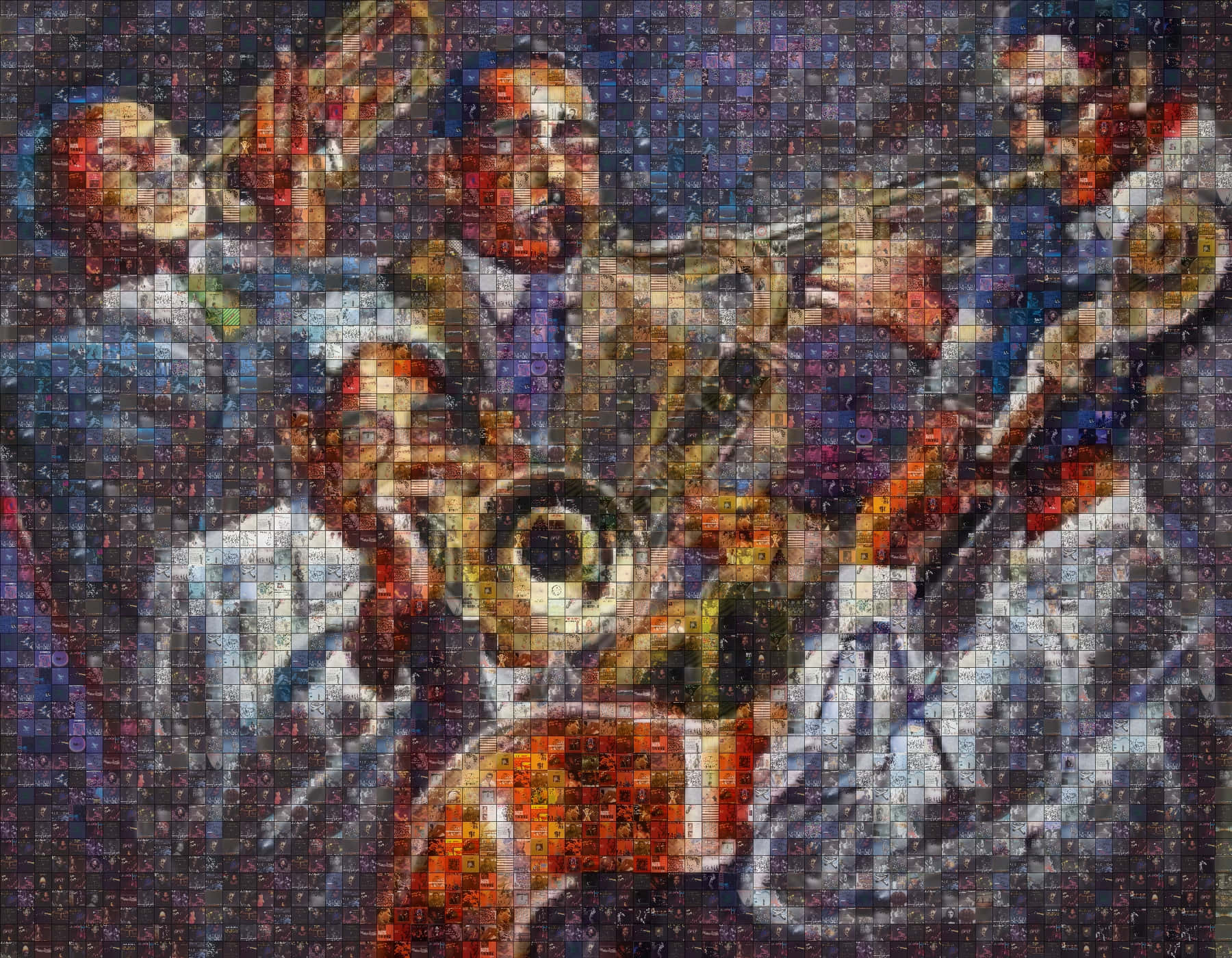 jazz band, brass instruments, mosaic-style illustration, HD Desktop Wallpaper