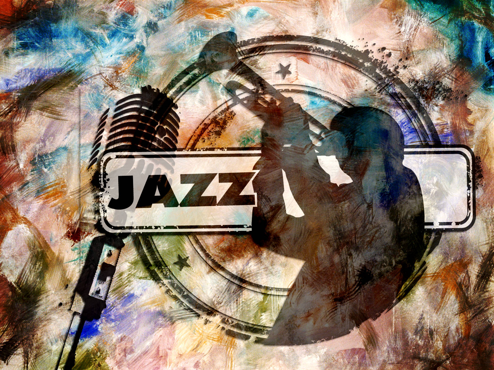 jazz, abstract illustration, jazz musician, HD Desktop Wallpaper