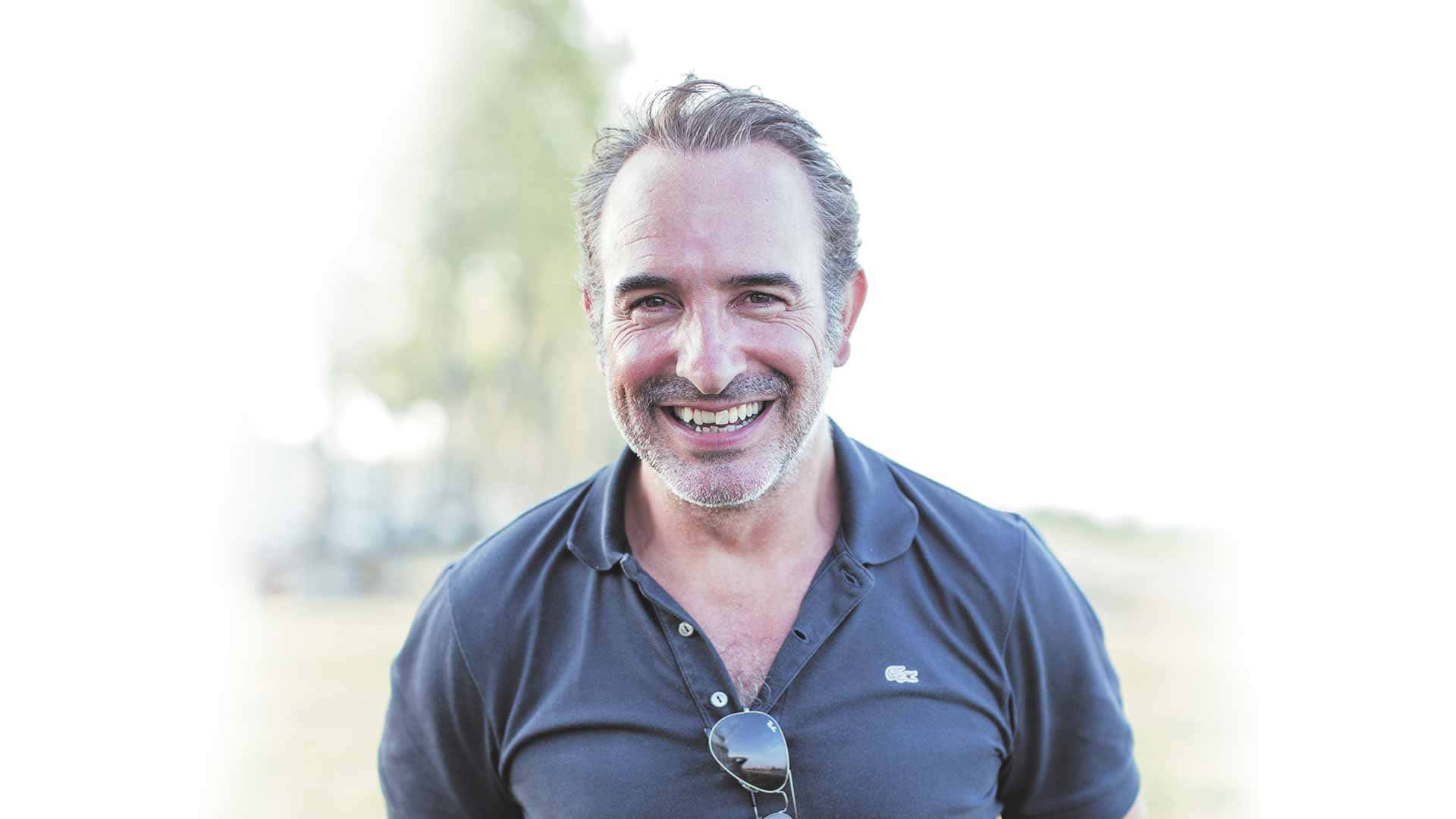 Jean Dujardin, Academy Award Winning Actor, gray beard, Full HD Desktop Wallpaper