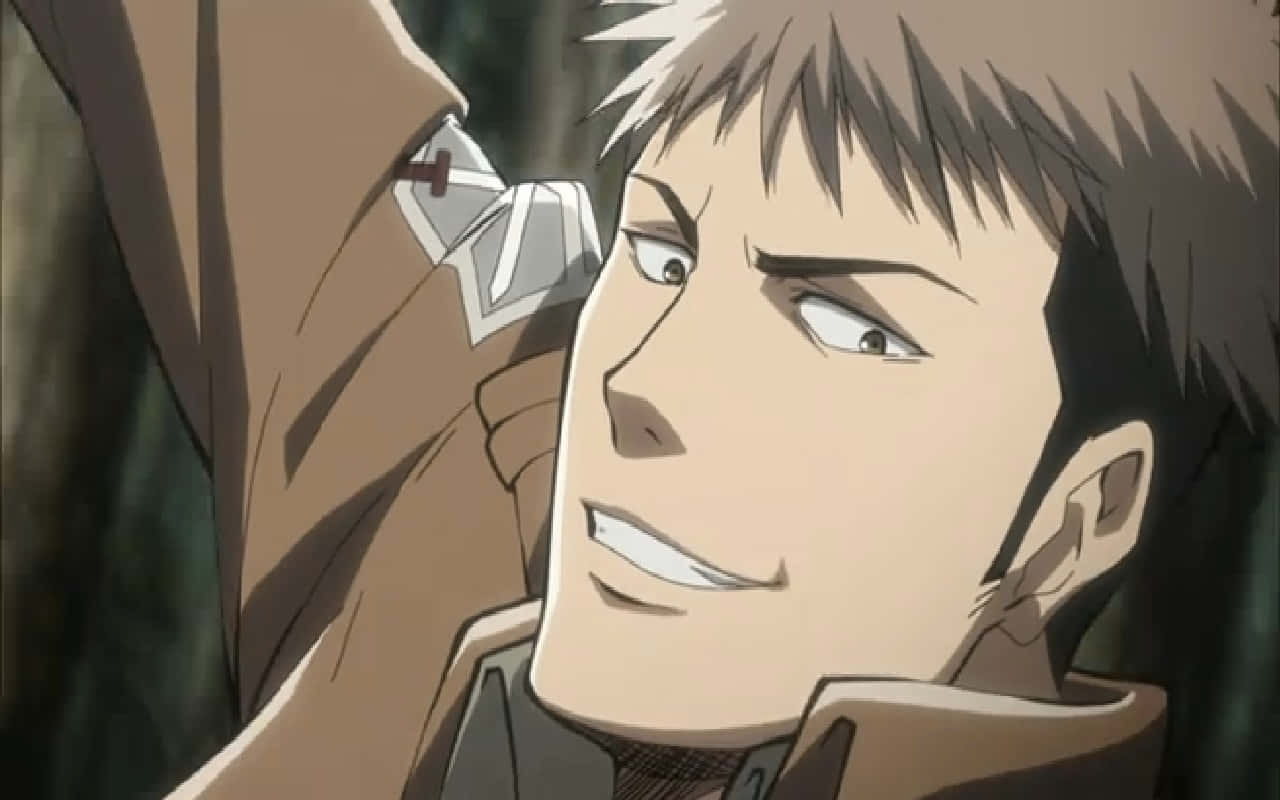 Jean Kirstein, spiky hair, determined smirk, HD Desktop Wallpaper