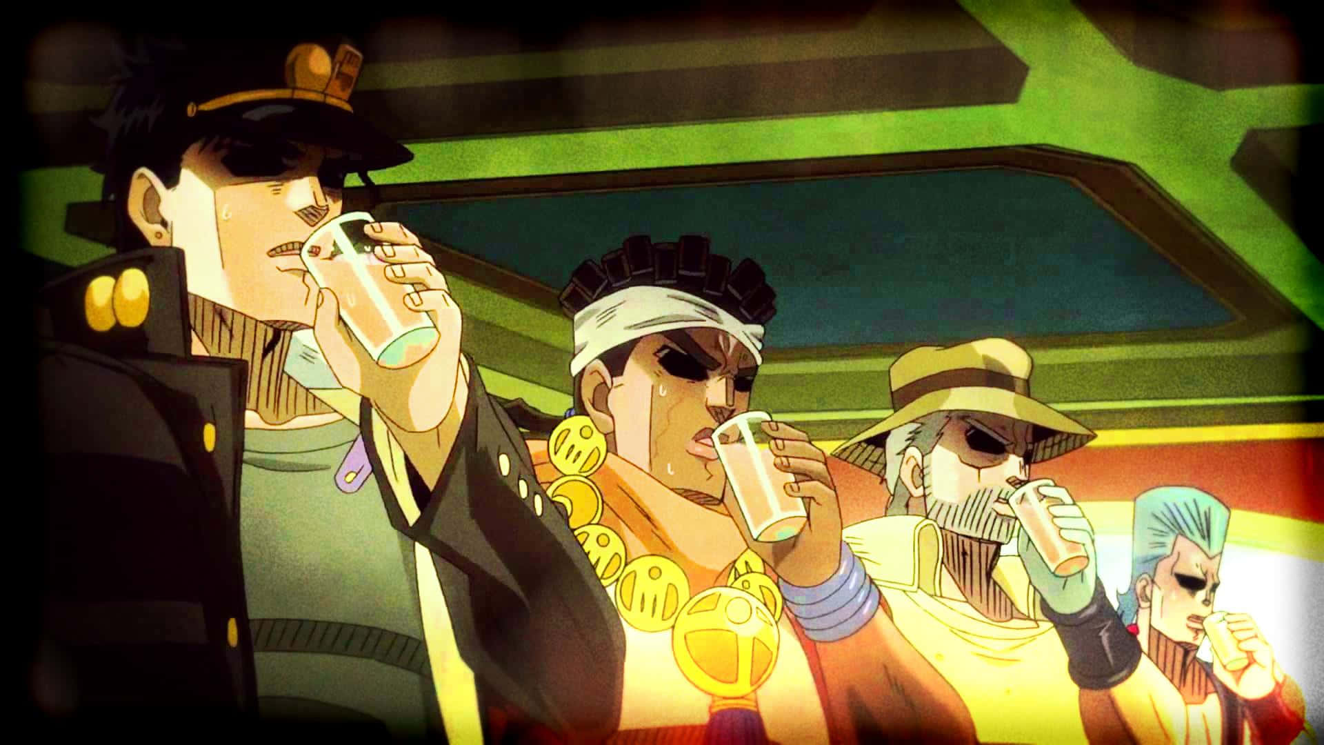 Jean Pierre Polnareff, 1920 x 1080, green and orange lighting, Full HD Desktop Wallpaper