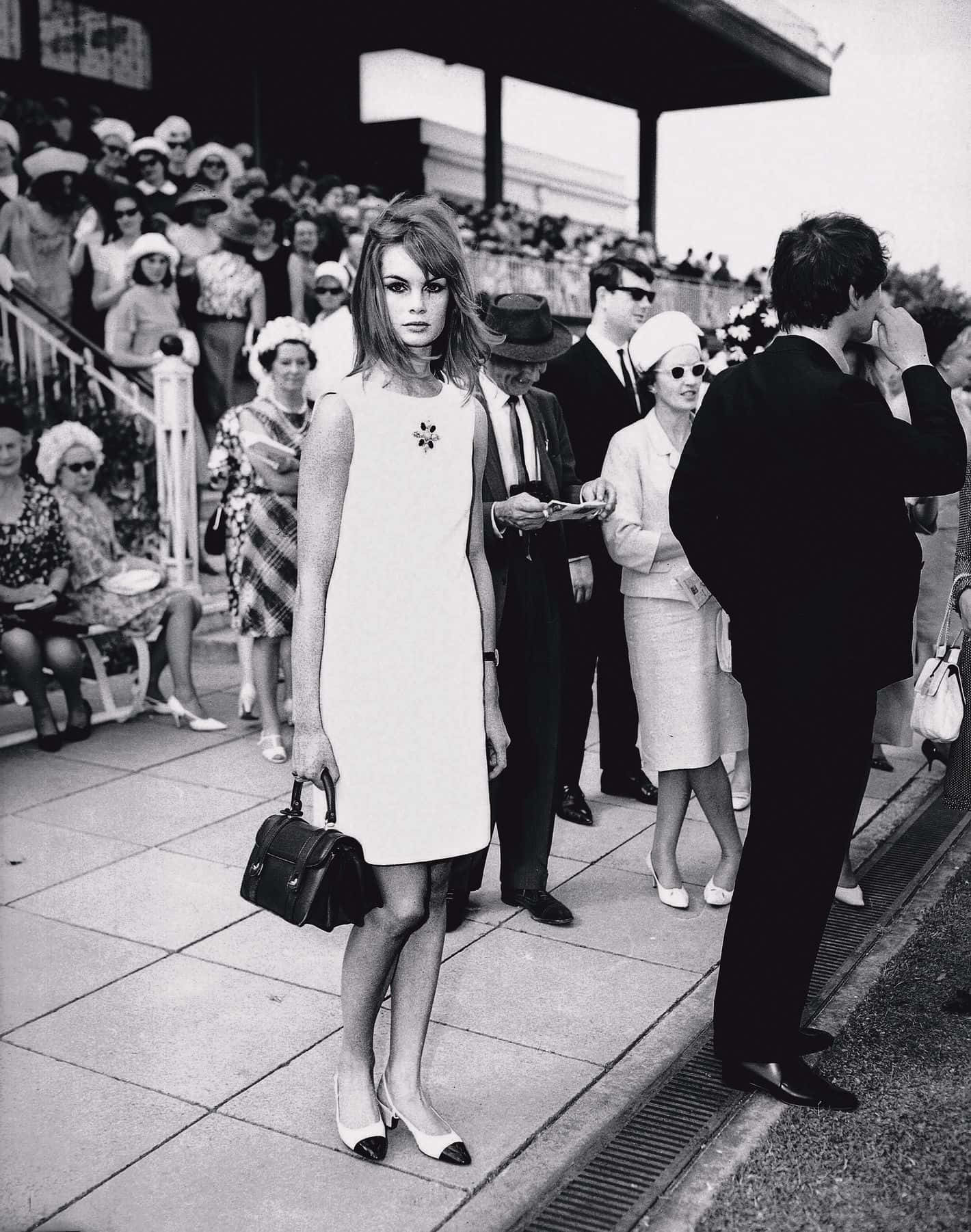 Jean Shrimpton, 1960s dress, white, HD Phone Wallpaper