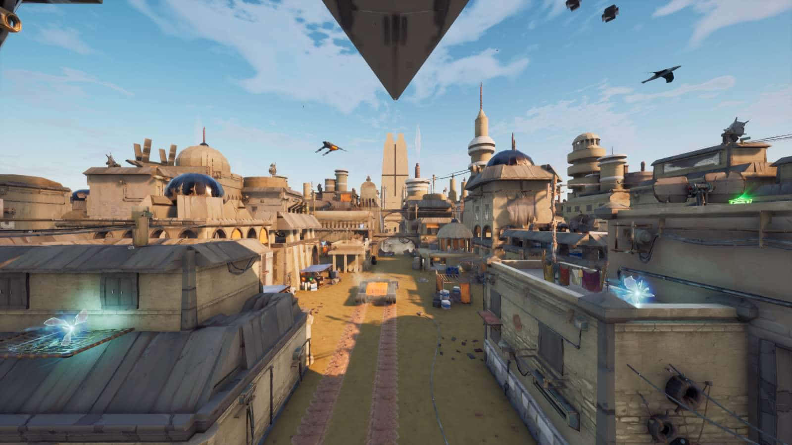 Jedha, bustling alien cityscape, domed buildings, HD Desktop Wallpaper