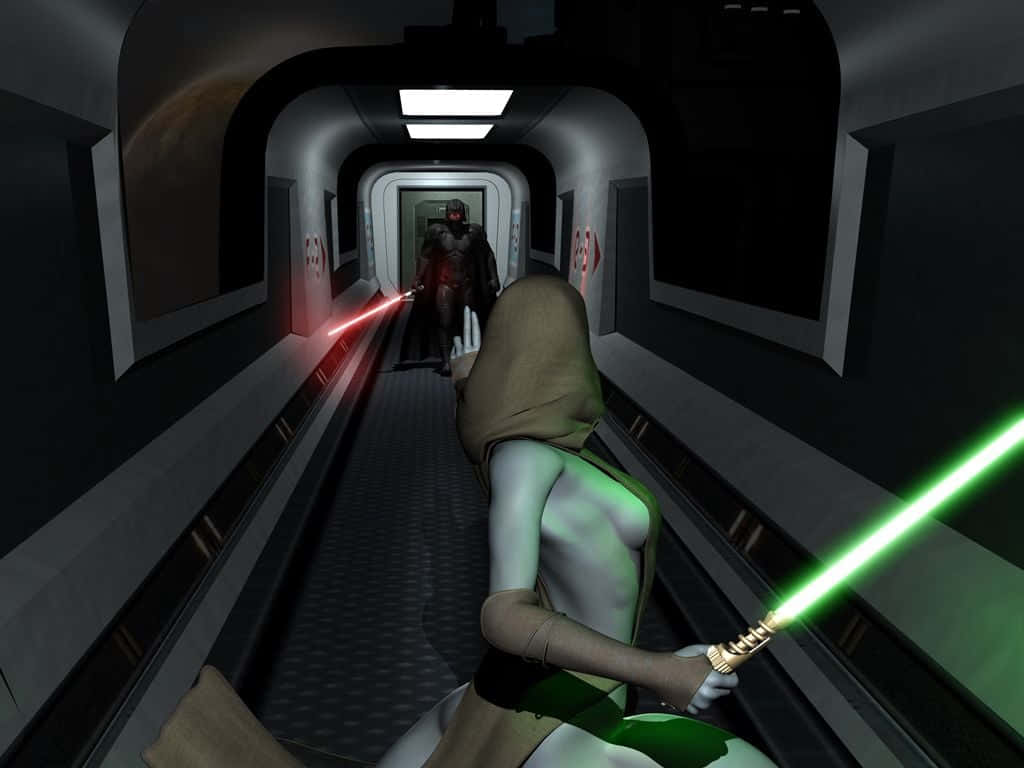 Jedi Vs Sith, green lightsaber, red lightsaber, SD Desktop Wallpaper