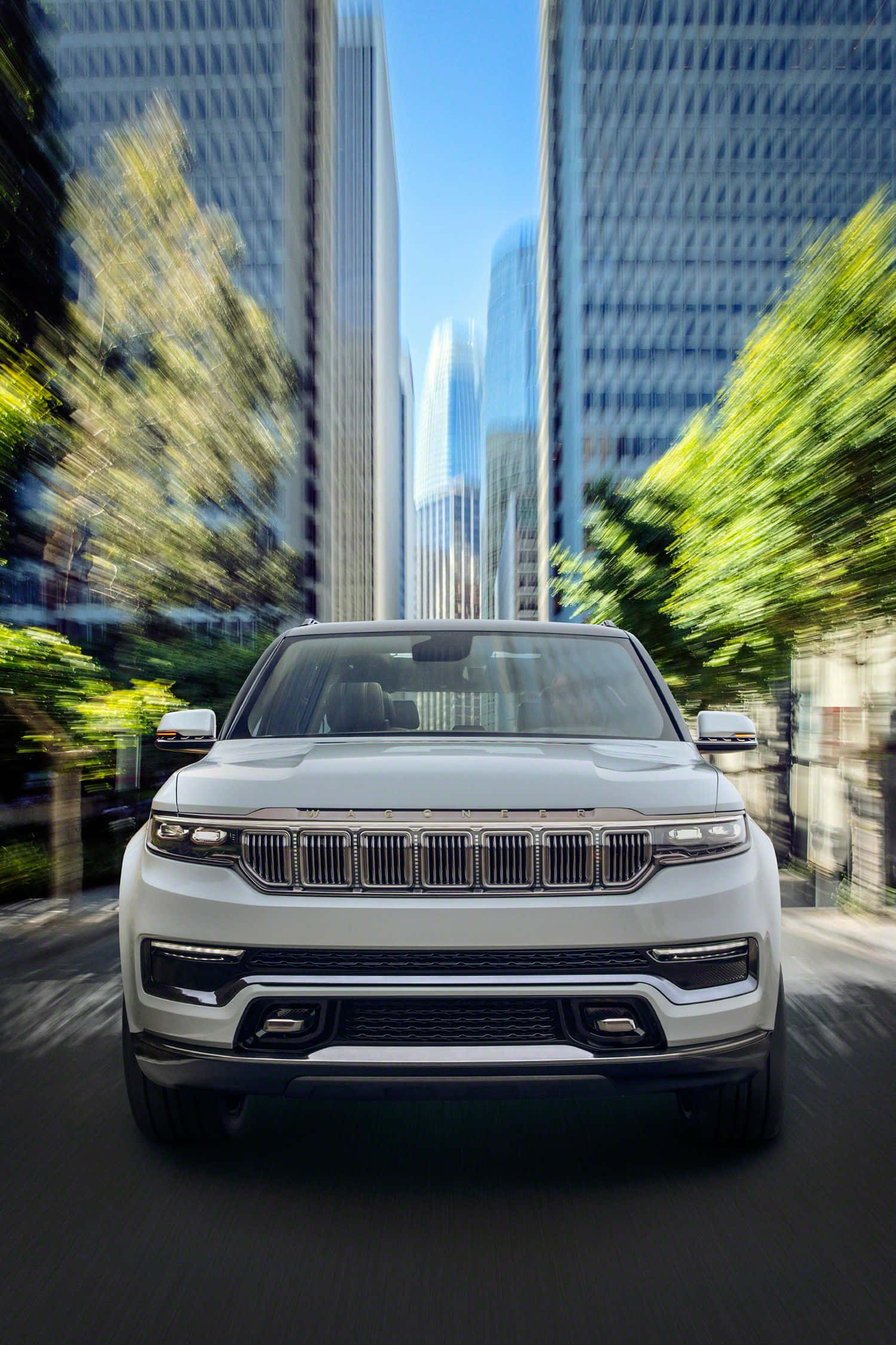 Jeep Wagoneer, 1500 x 2250, white luxury SUV, Full HD Phone Wallpaper