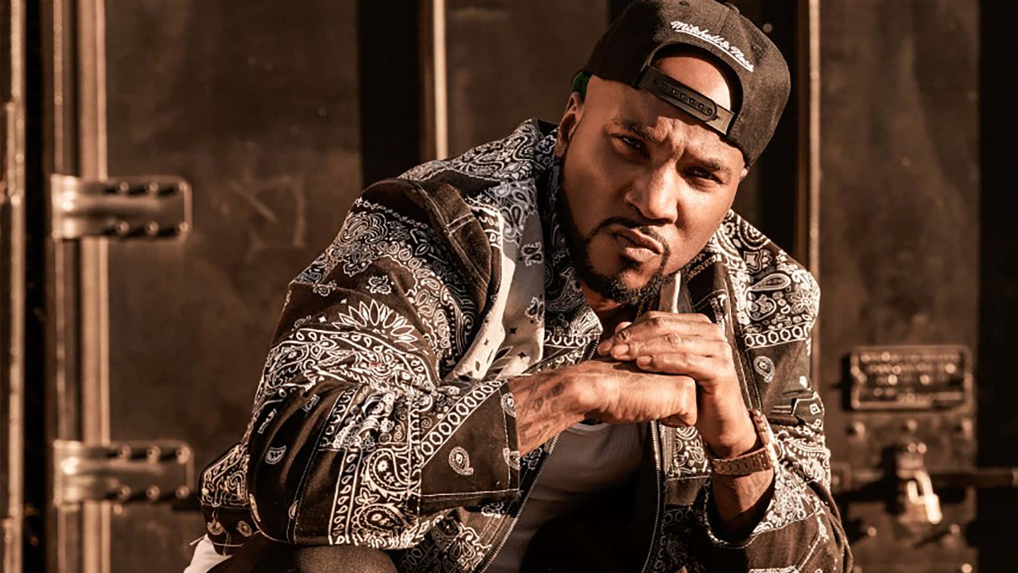 Jeezy, black cap, paisley jacket, Full HD Desktop Wallpaper