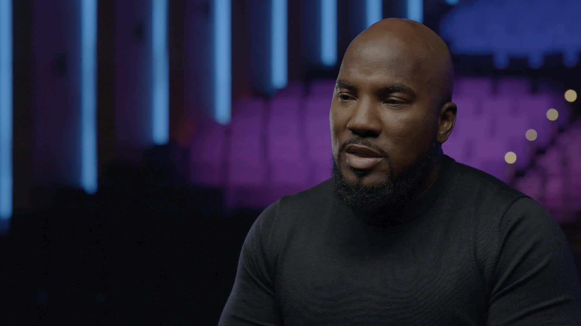 Jeezy, interview setting, black shirt, Full HD Desktop Wallpaper