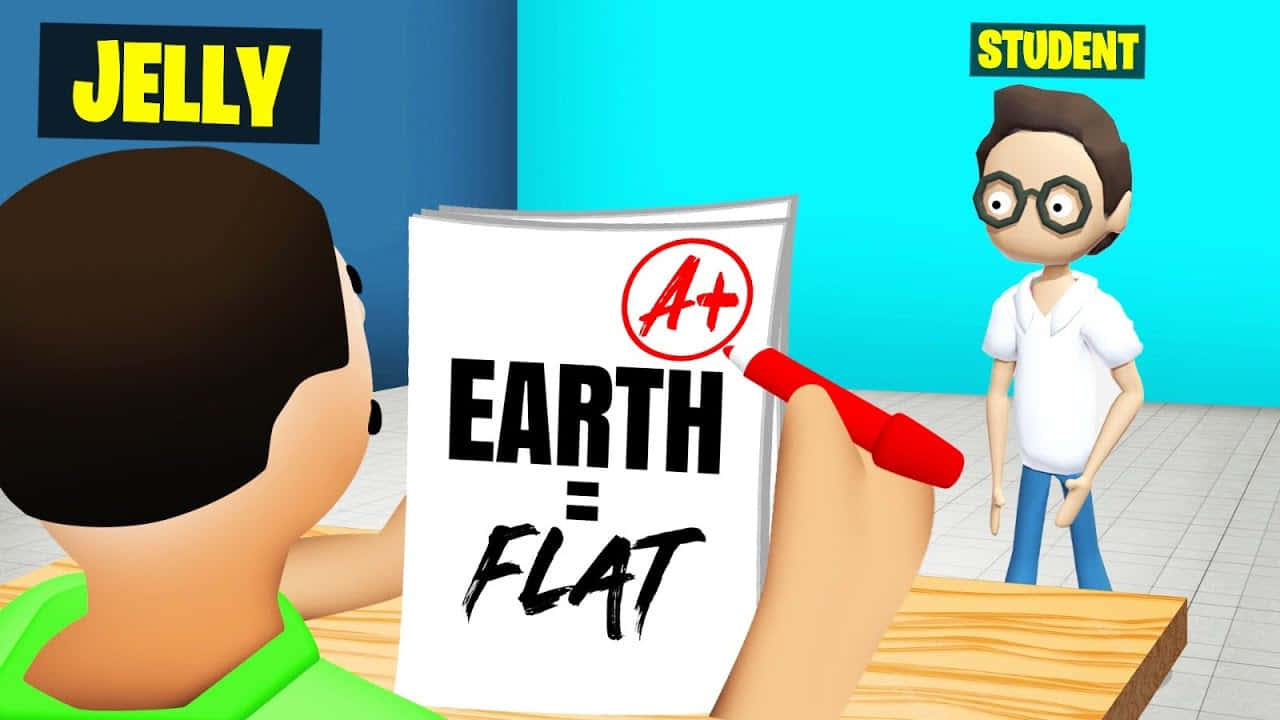 JELLY, YouTube revolution, cartoon student, HD Desktop Wallpaper