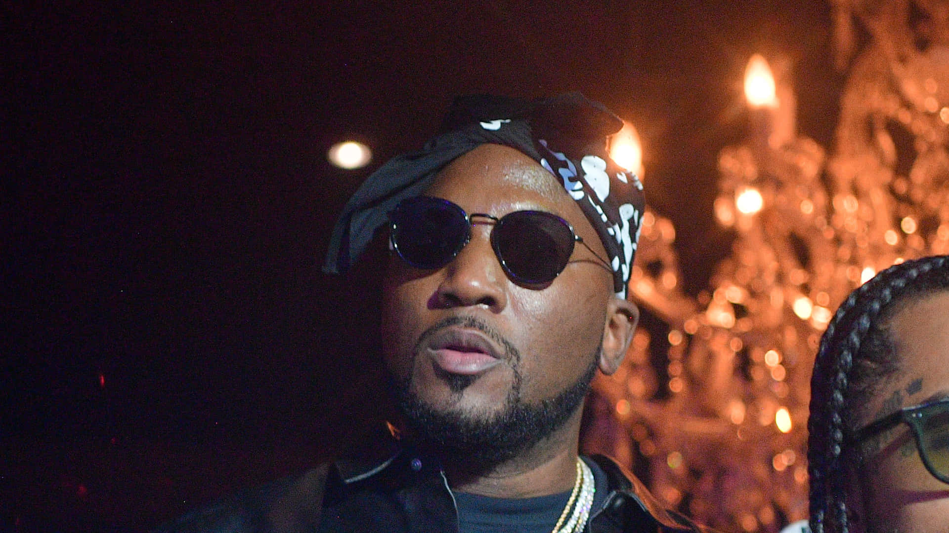 Jeezy, candlelight setting, glowing ornate chandelier, Full HD Desktop Wallpaper