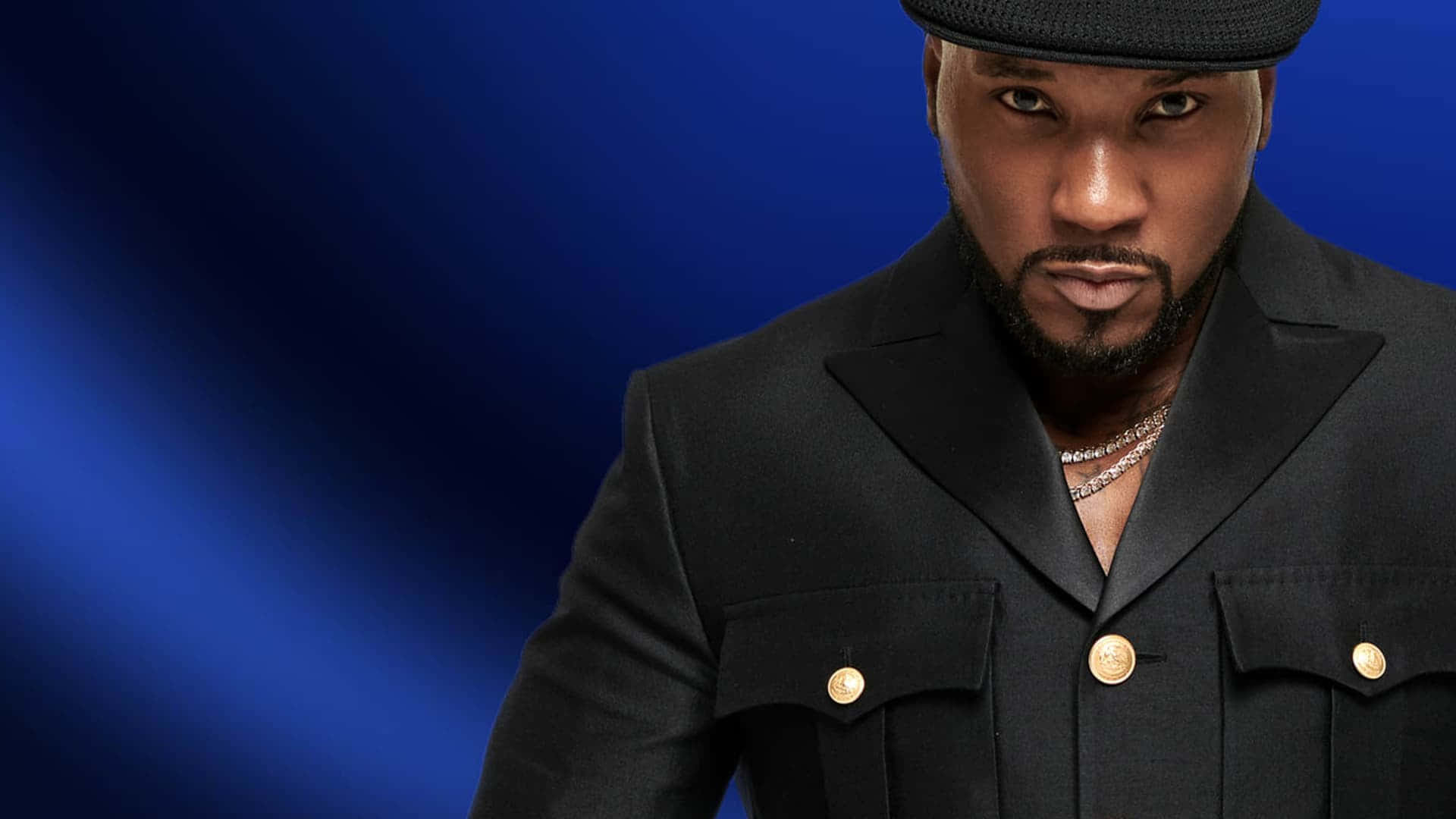 Jeezy, black jacket, gold buttons, Full HD Desktop Wallpaper