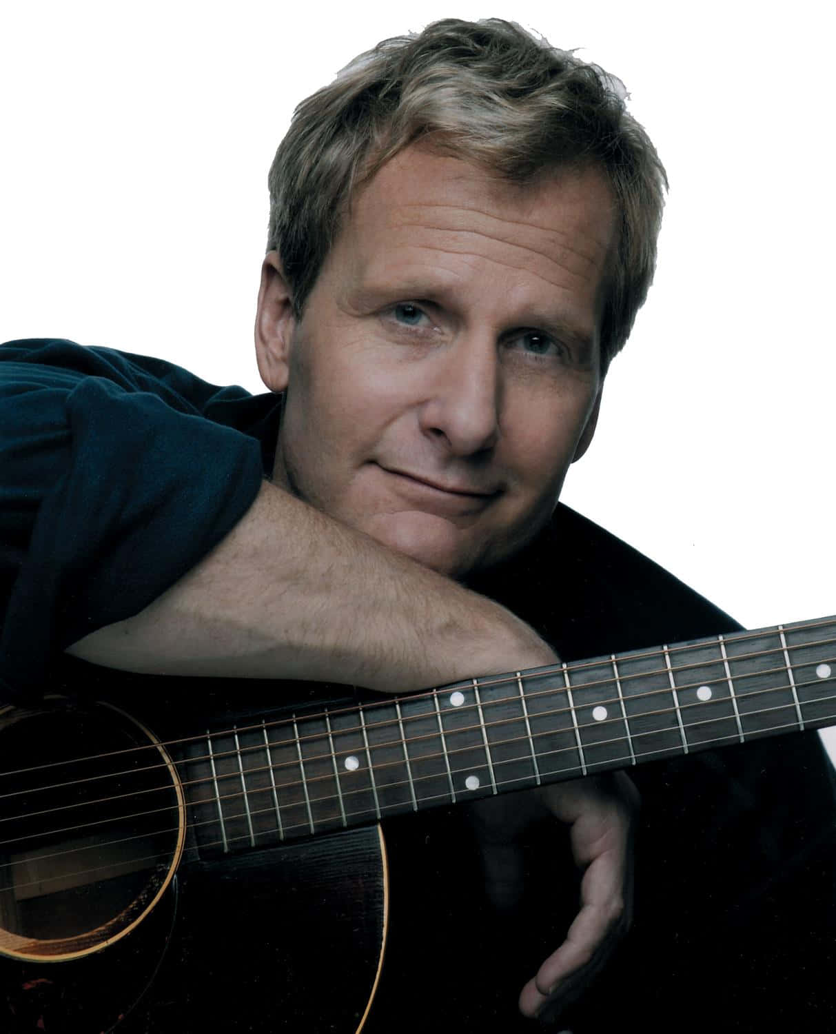 Jeff Daniels, acoustic guitar, blond hair, HD Phone Wallpaper