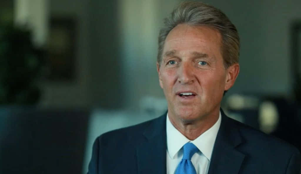Jeff Flake, dark suit, blue tie, SD Desktop Wallpaper