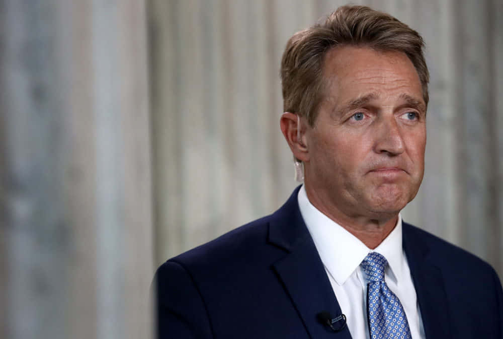 Jeff Flake, dark suit, patterned tie, SD Desktop Wallpaper