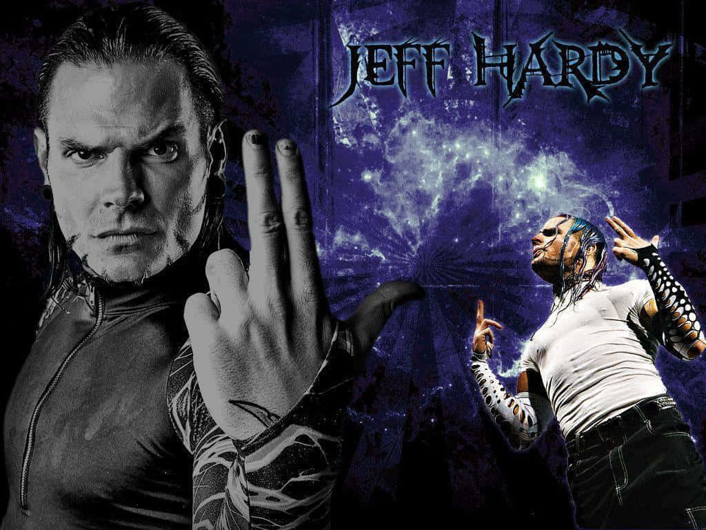 Jeff Hardy, cosmic purple energy, black and blue, SD Desktop Wallpaper