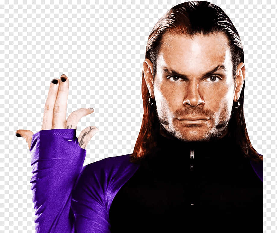 Jeff Hardy, long red hair, purple gloves, SD Desktop Wallpaper