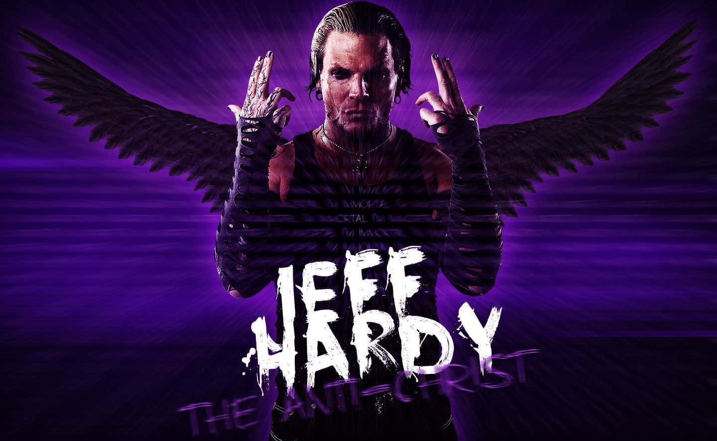 Jeff Hardy, black wings, tattoos, HD Desktop Wallpaper
