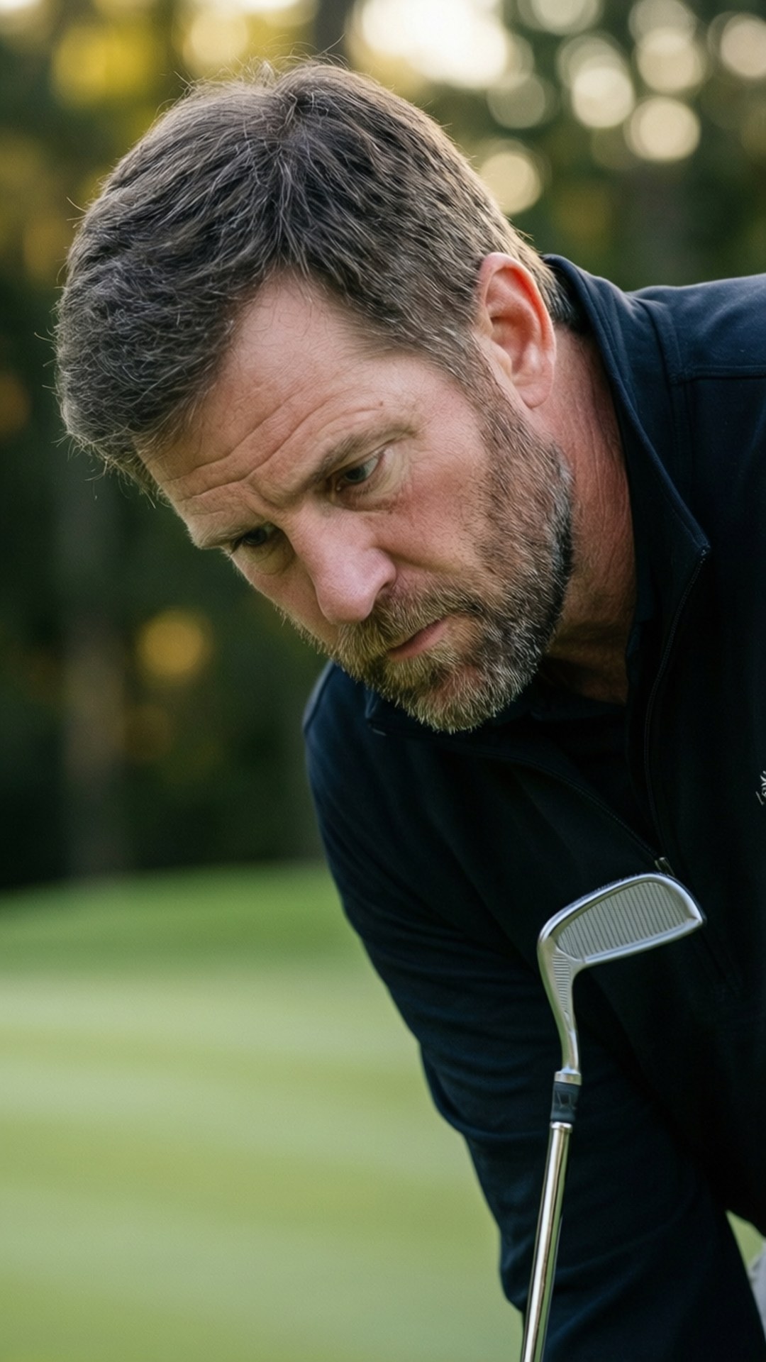 Jeff Maggert, putt, concentration, Full HD Phone Wallpaper