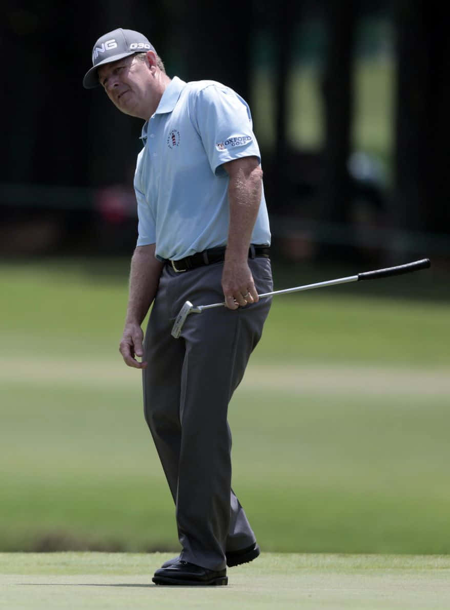 Jeff Maggert, light blue shirt, grey cap, SD Phone Wallpaper