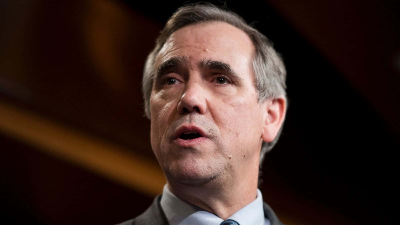 Jeff Merkley, suit, close-up, HD Desktop Wallpaper