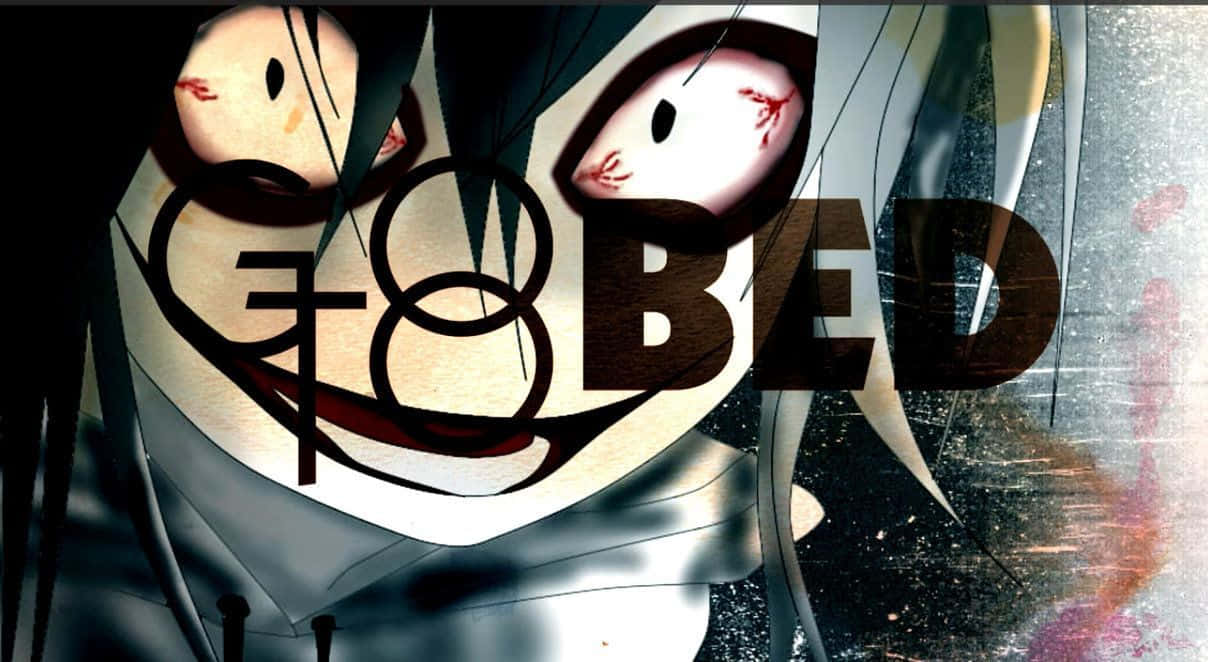 Jeff The Killer, anime character, bloodshot eyes, SD Desktop Wallpaper