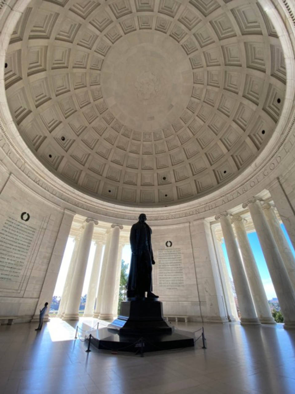 Jefferson Memorial, ceiling, neoclassical rotunda, HD Phone Wallpaper