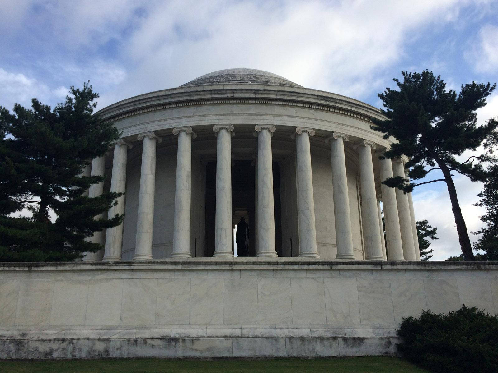 Jefferson Memorial, neoclassical marble temple, tall columns, HD Desktop Wallpaper
