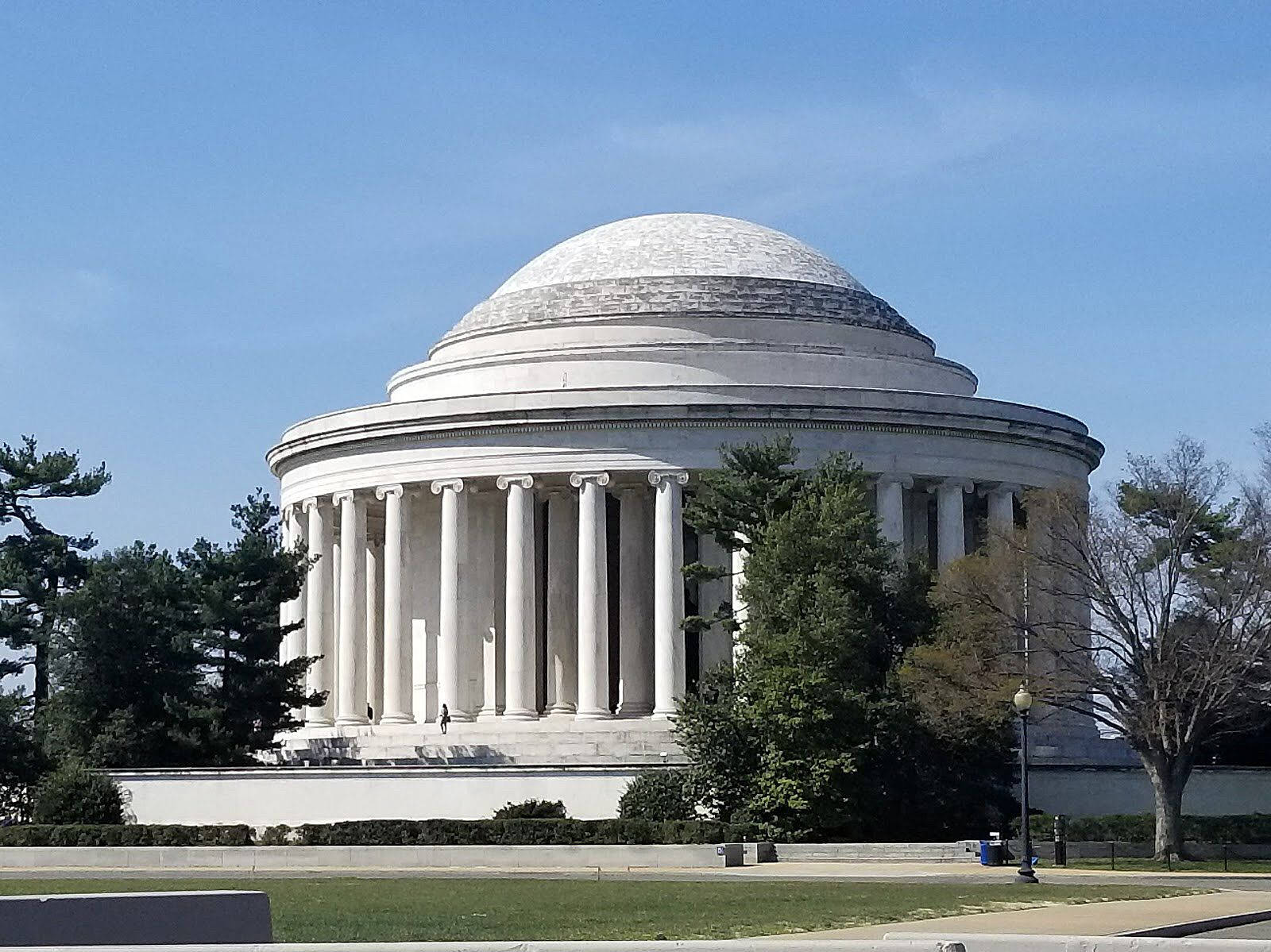 Jefferson Memorial, white domed monument, clear blue sky, HD Desktop Wallpaper