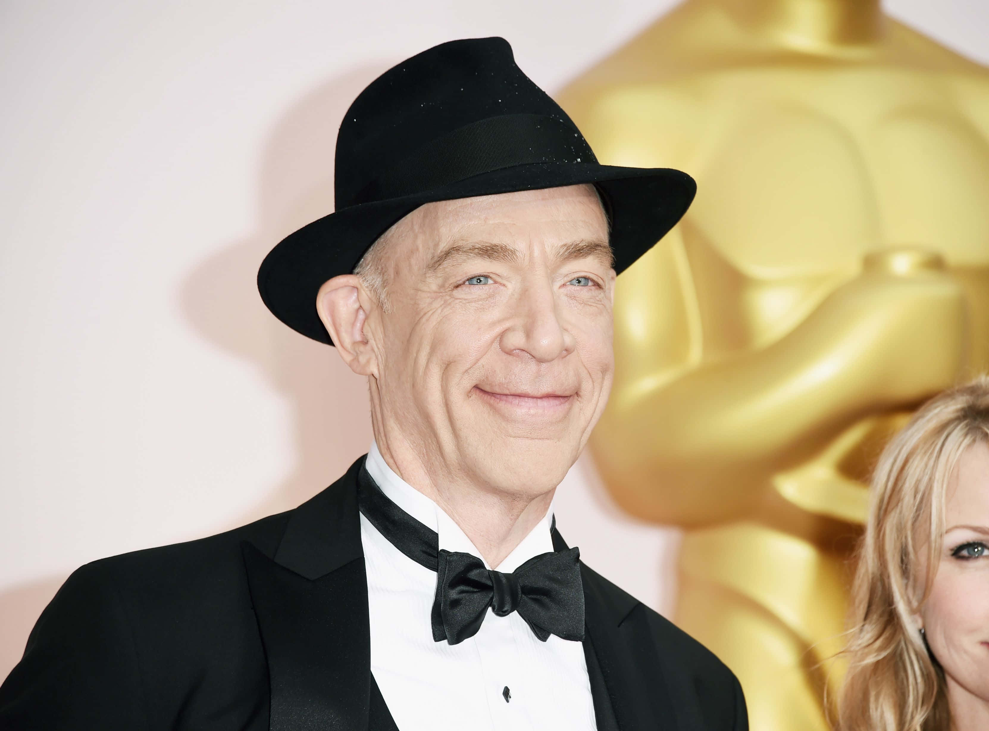 J.K. Simmons, black tuxedo, fedora, 2K Desktop Wallpaper
