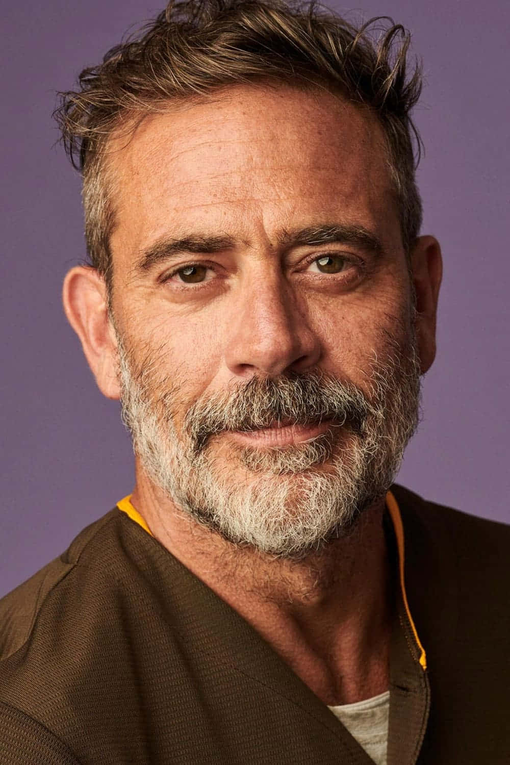 jeffrey dean morgan, gray beard, intense gaze, HD Phone Wallpaper