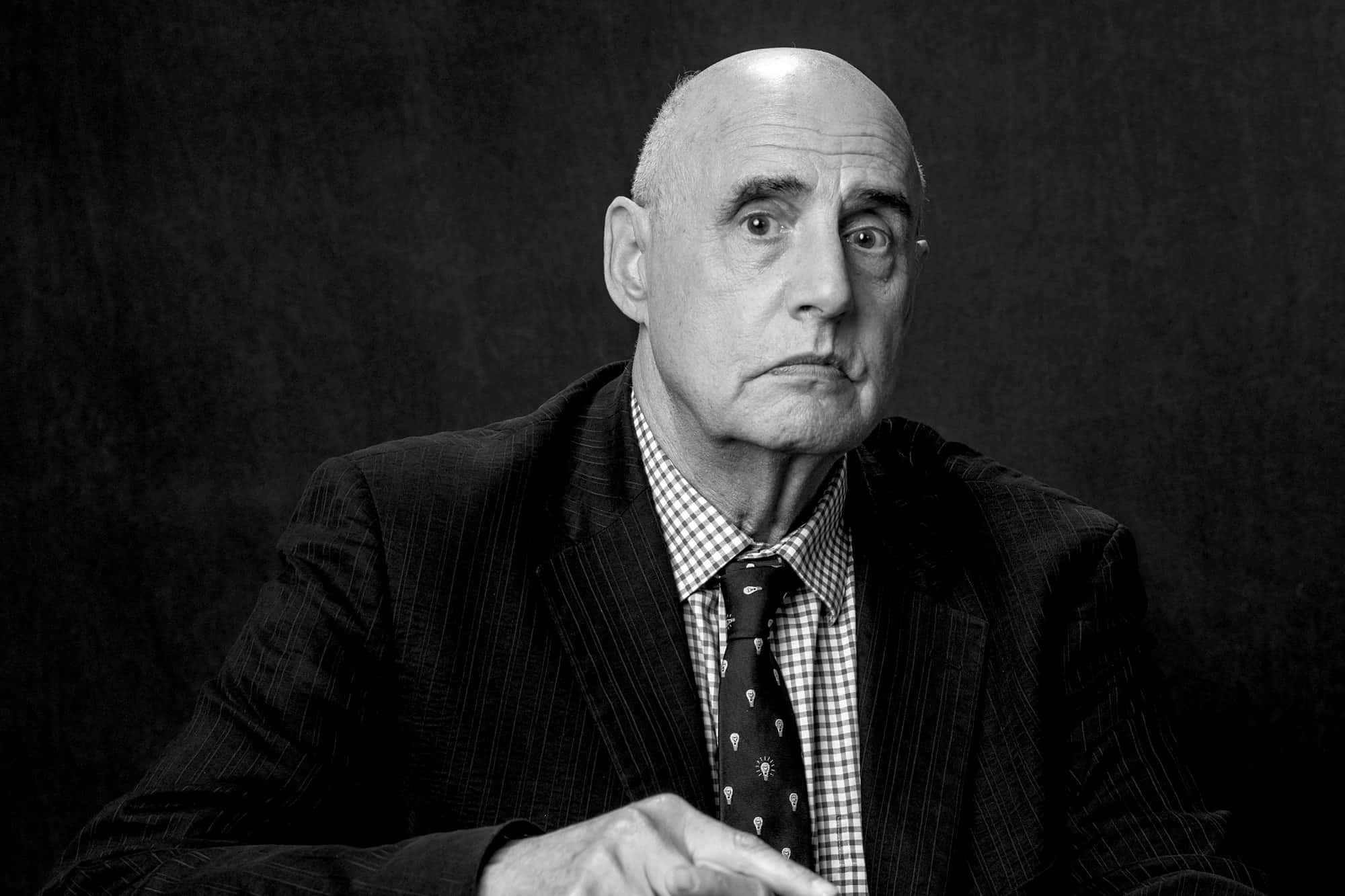 Jeffrey Tambor, pinstripe suit, patterned tie, Full HD Desktop Wallpaper