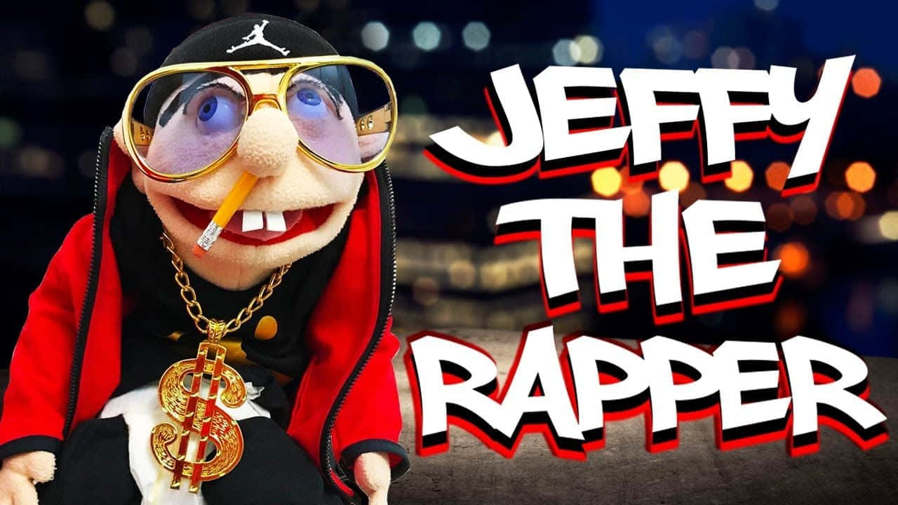 Jeffy, gold-rimmed glasses, dollar-sign chain, HD Desktop Wallpaper